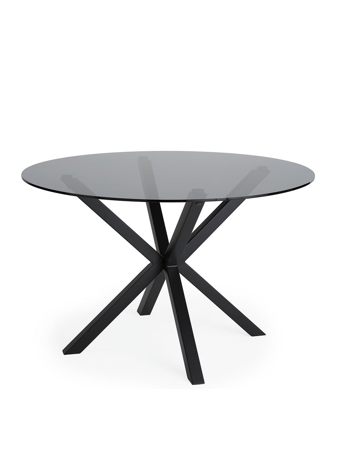 very-home-chopsticknbsp120-cm-round-dining-table-4-alisha-boucle-chairs-blackcreamback