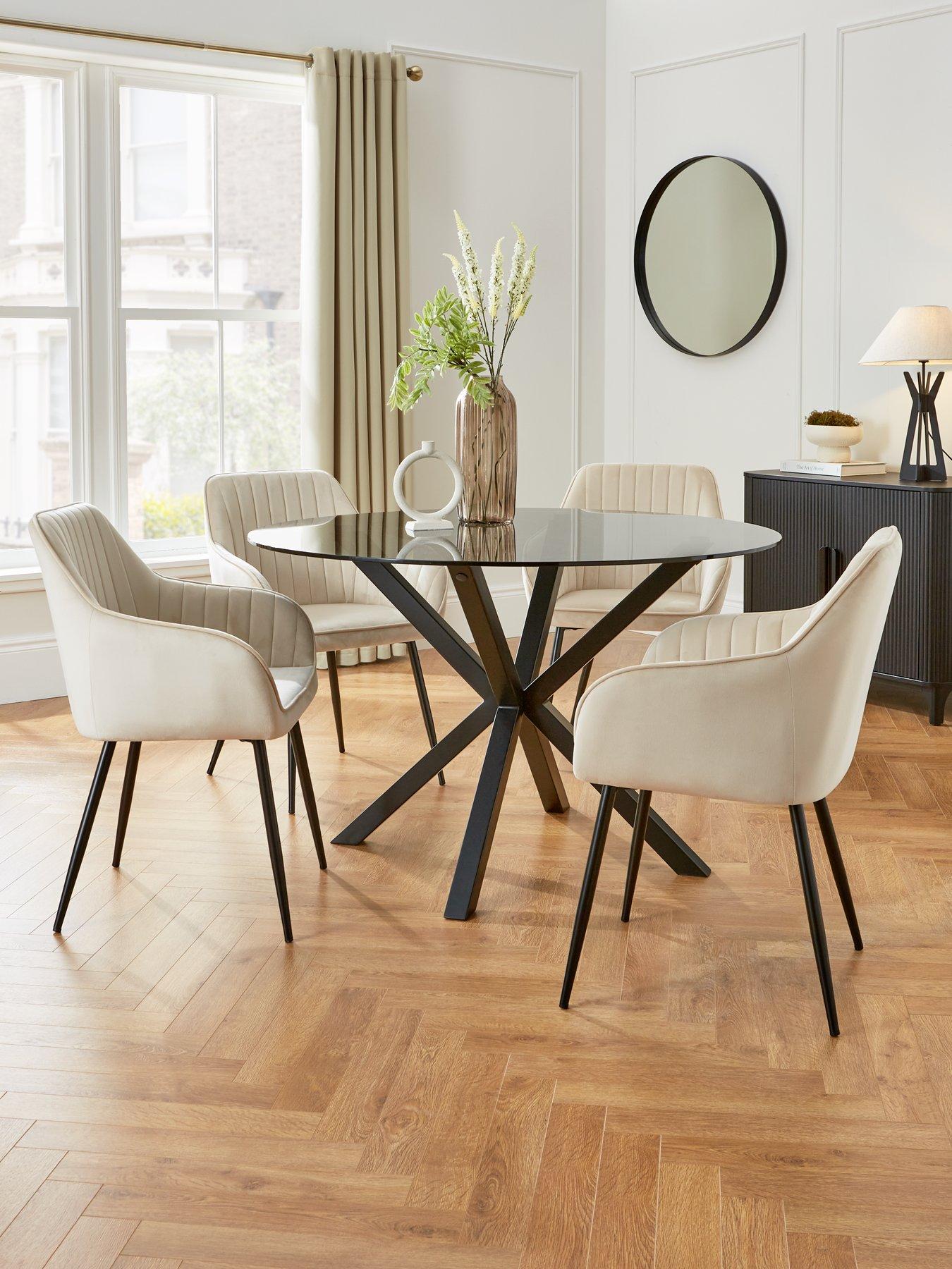 very-home-chopstick-120-cm-round-dining-table-plus-4-alisha-fabric-chairs-blacknatural