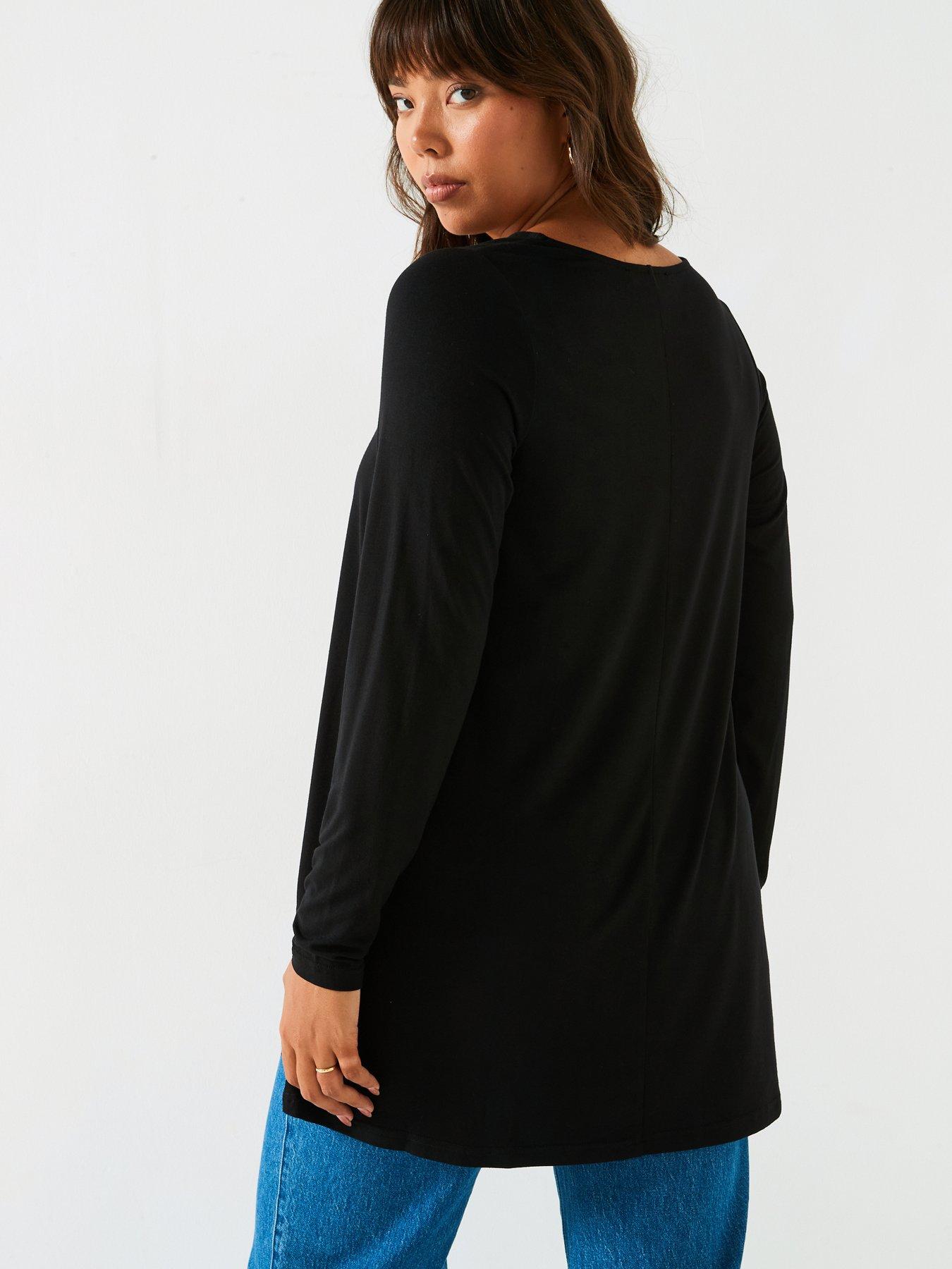 v-by-very-curve-wrap-hem-long-sleeve-top-blackstillFront