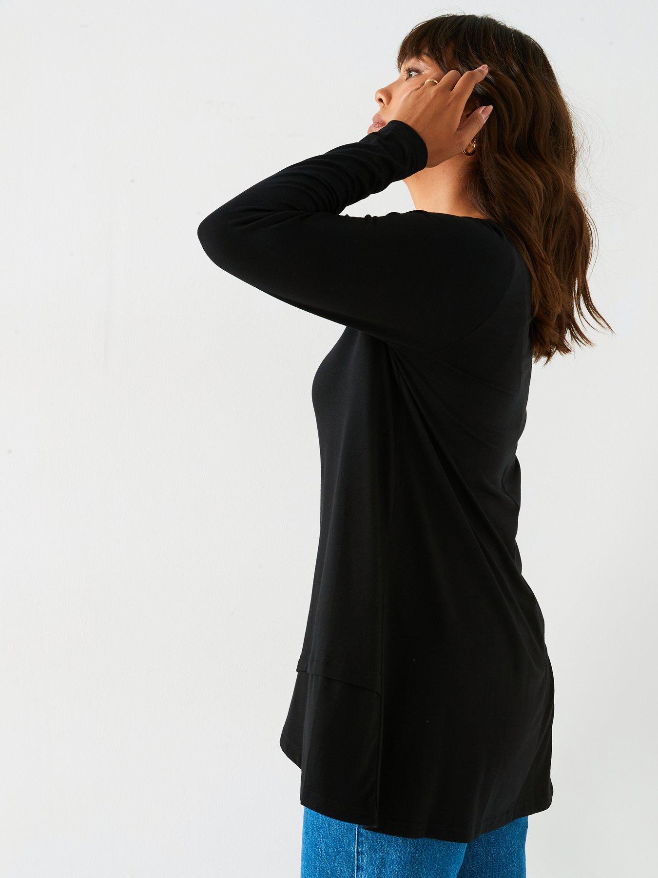 v-by-very-curve-wrap-hem-long-sleeve-top-blackdetail