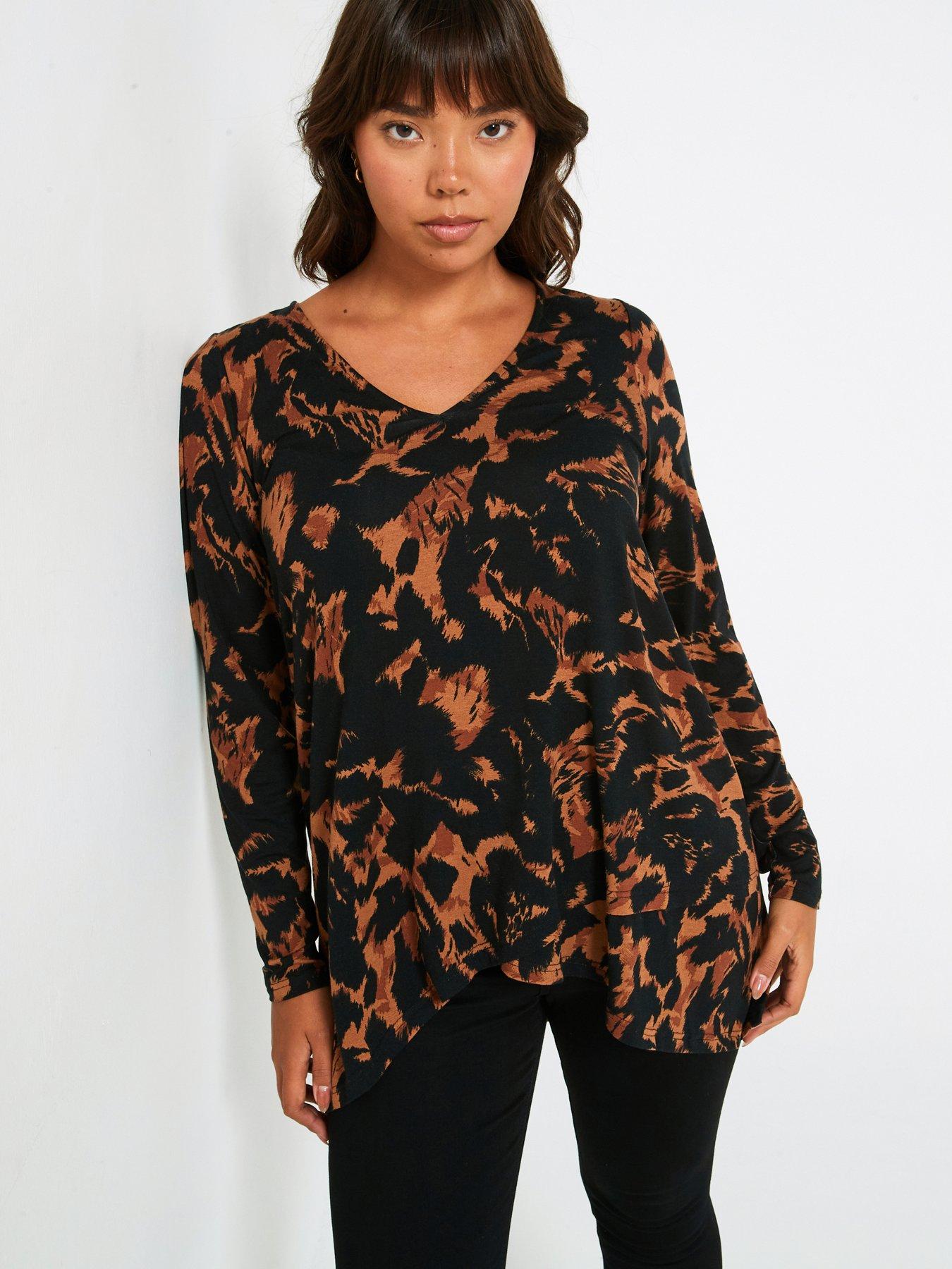 v-by-very-curve-wrap-hem-long-sleeve-top-print