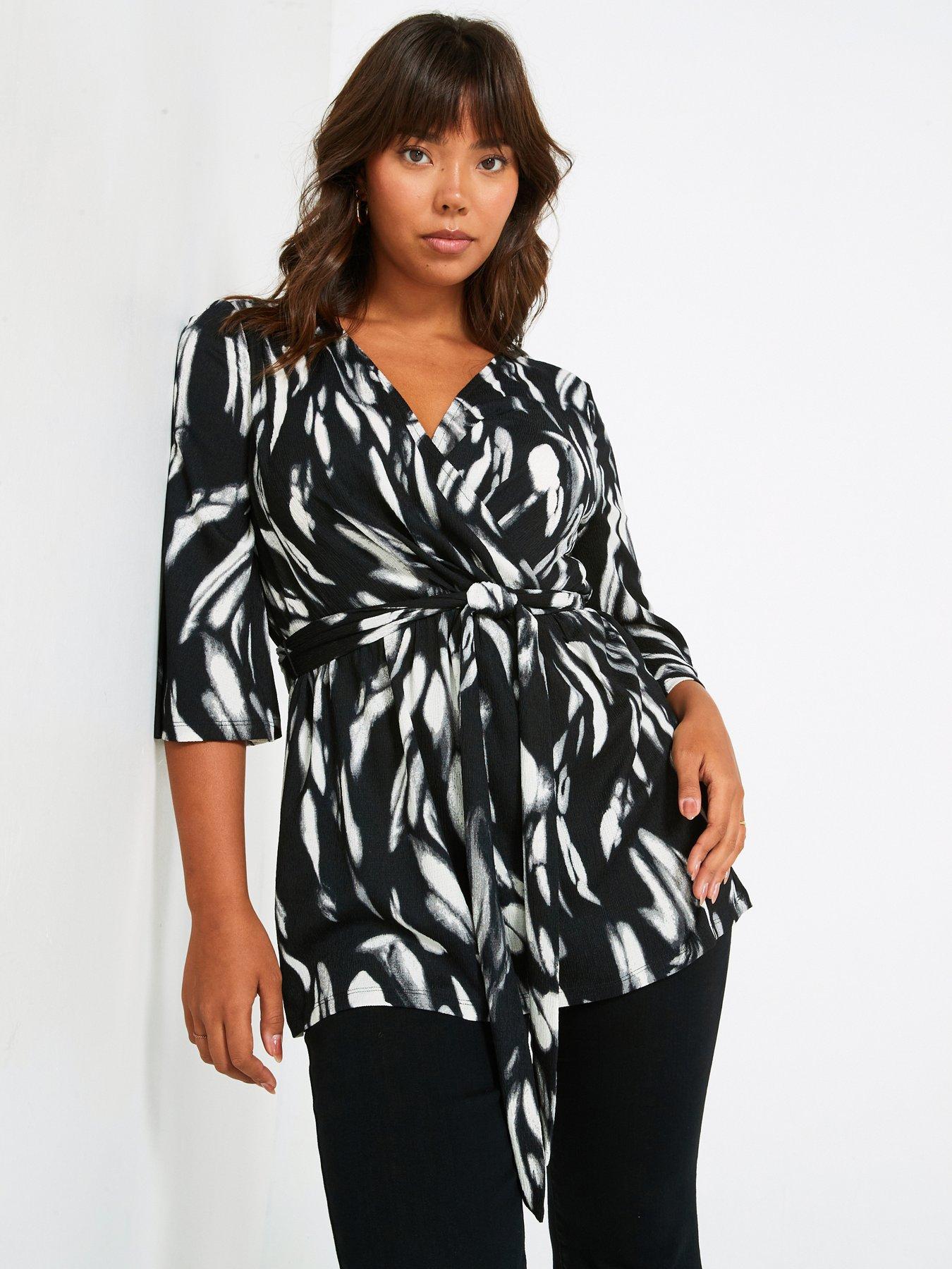 v-by-very-curve-stretch-textured-wrap-top-print