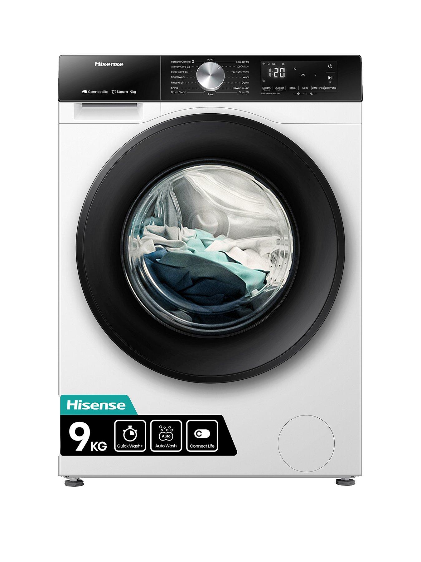 hisense-3s-series-wf3s9043bw3-9kg-wash-1400-spin-steam-washing-machine-white-a-rated