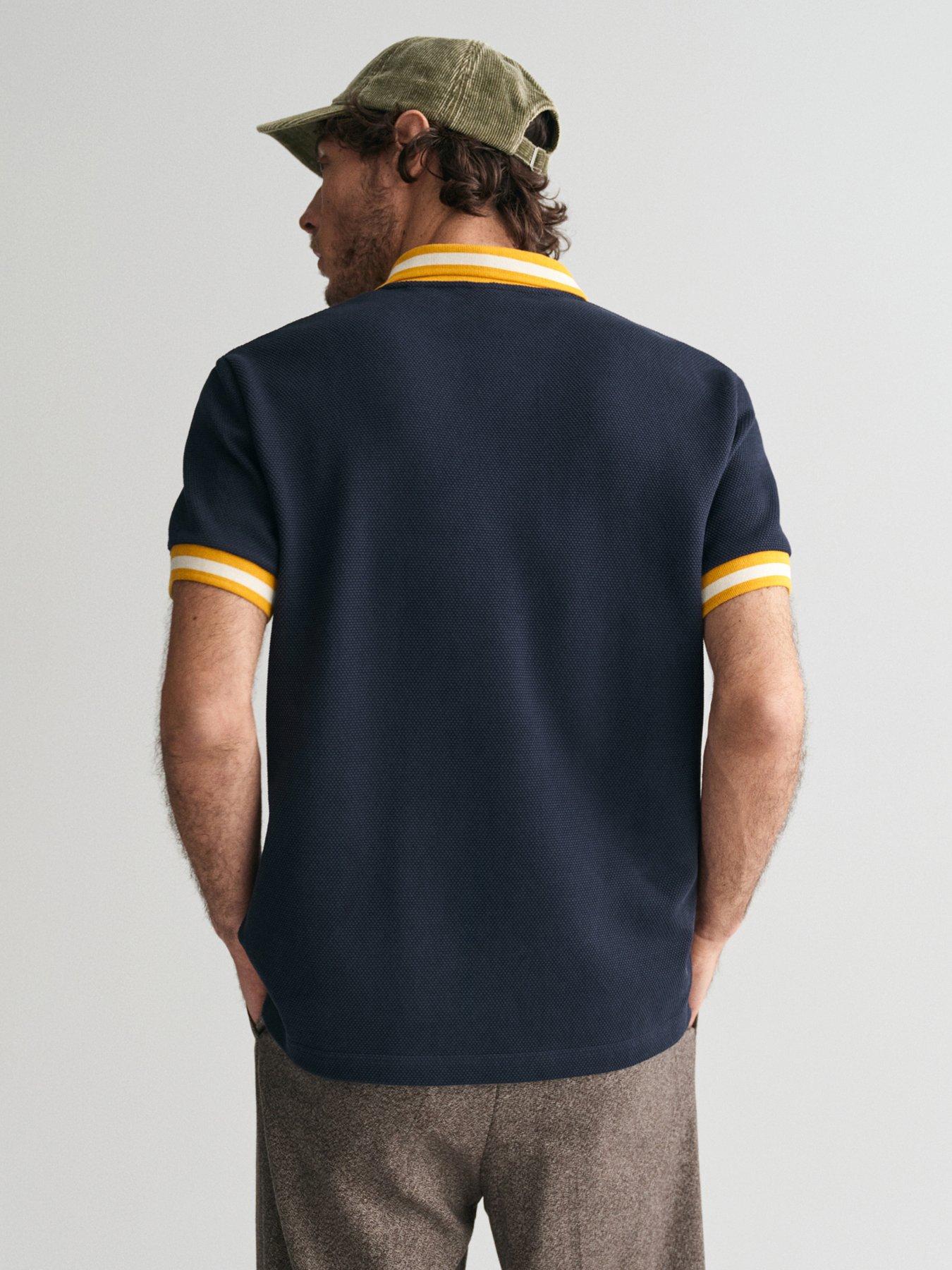 gant-gant-regular-fit-popcorn-texture-polo-shirt-navystillFront