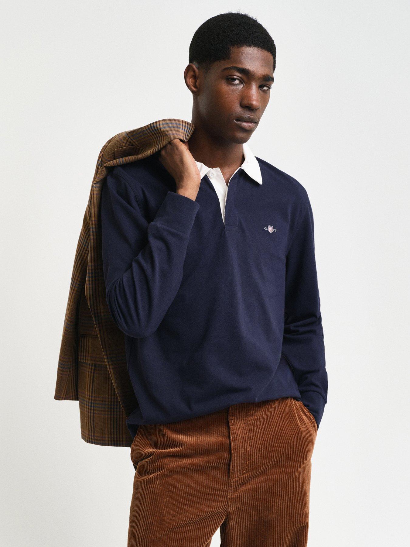 gant-gant-reg-shield-pique-rugger-long-sleeve-polo-shirt-navyoutfit