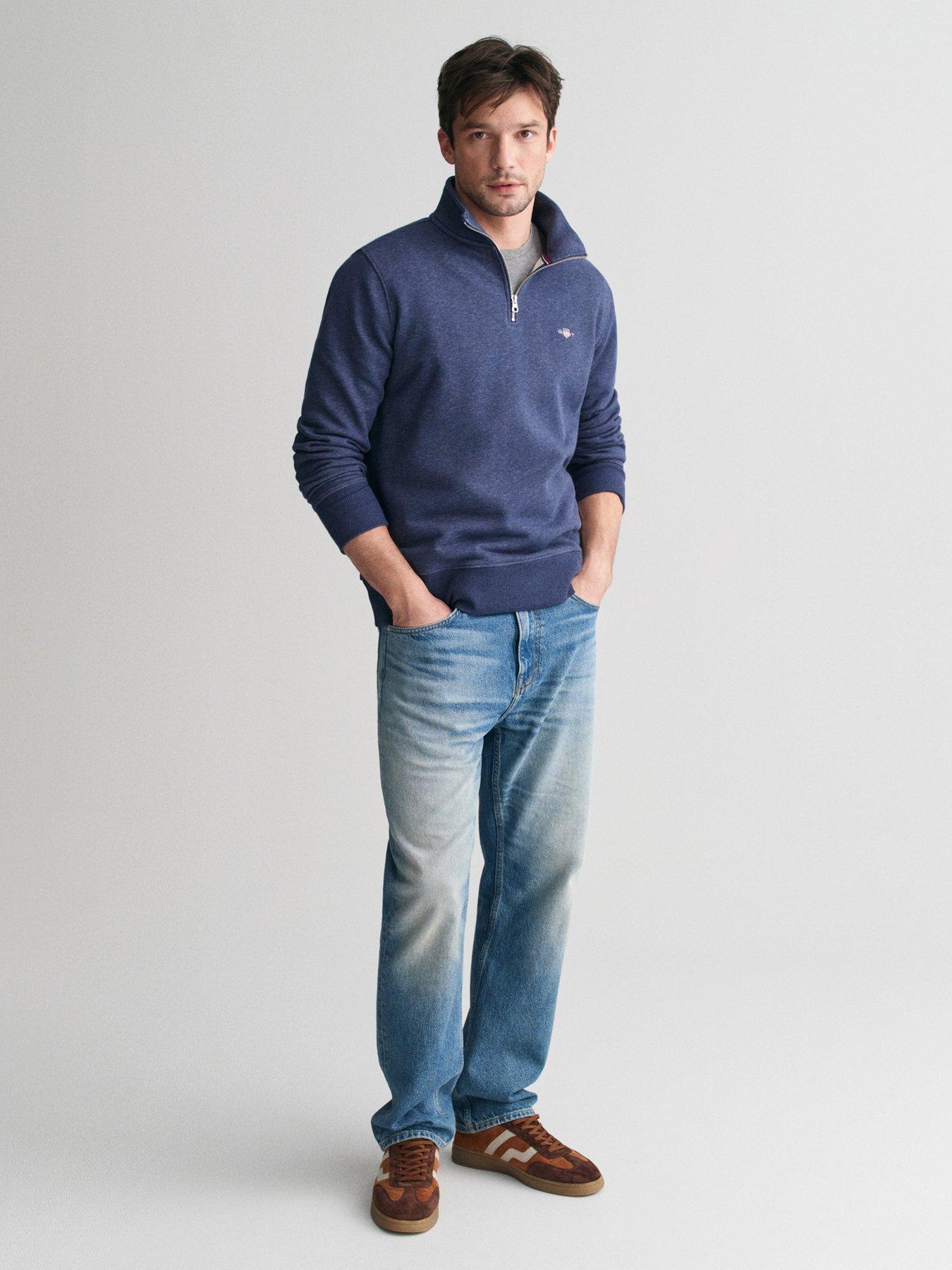 gant-gant-regular-fit-shield-half-zip-sweat-blueback