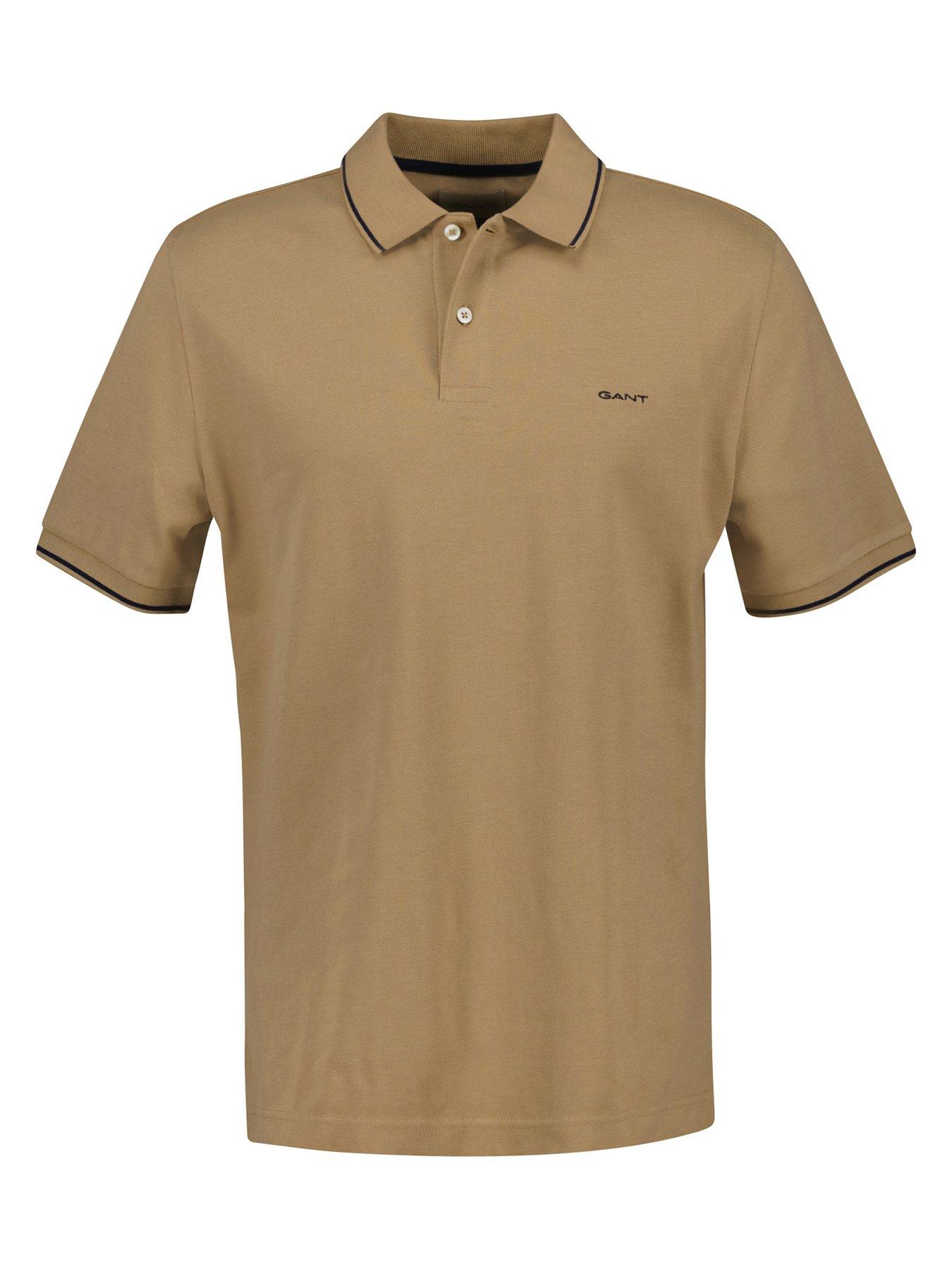 gant-gant-tipping-cotton-polo-shirt-beige