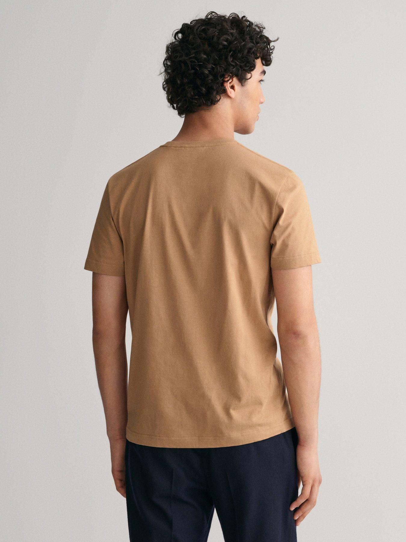 gant-gant-regular-fit-shield-t-shirt-khakistillFront