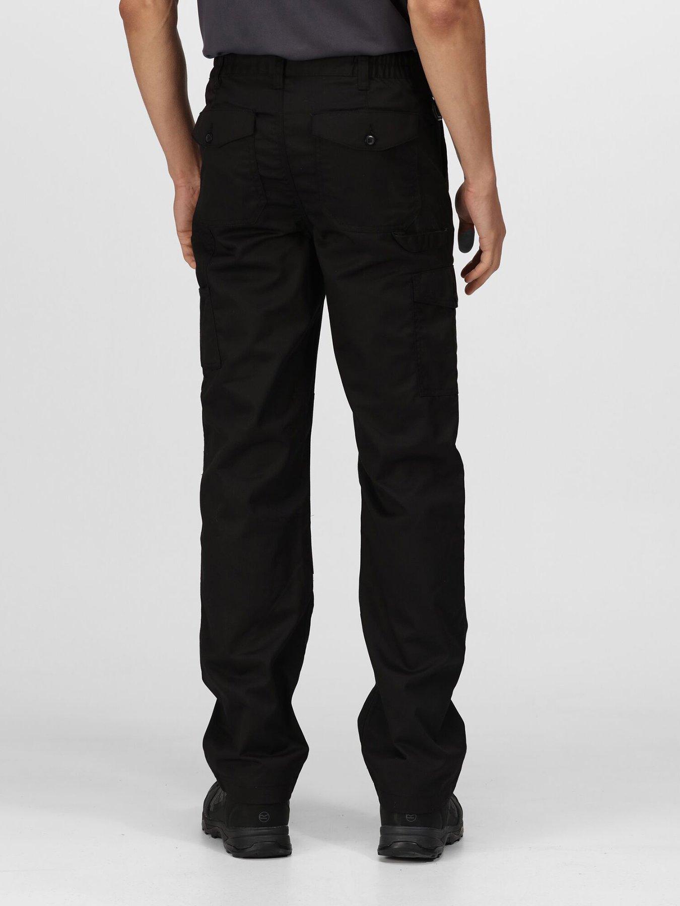 regatta-regatta-professional-workwear-pro-cargo-trousers-blackstillFront