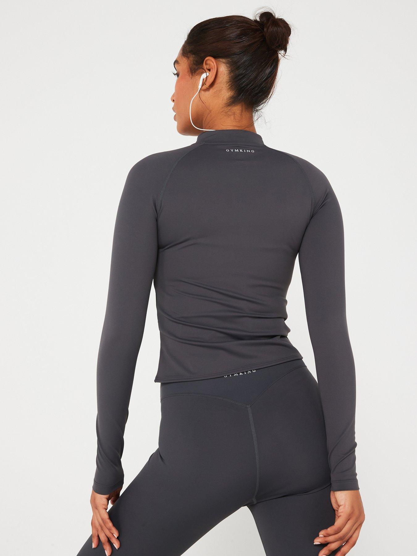 Image 2 of 4 of Gym King Womens 365 Full Zip Funnel - Grey