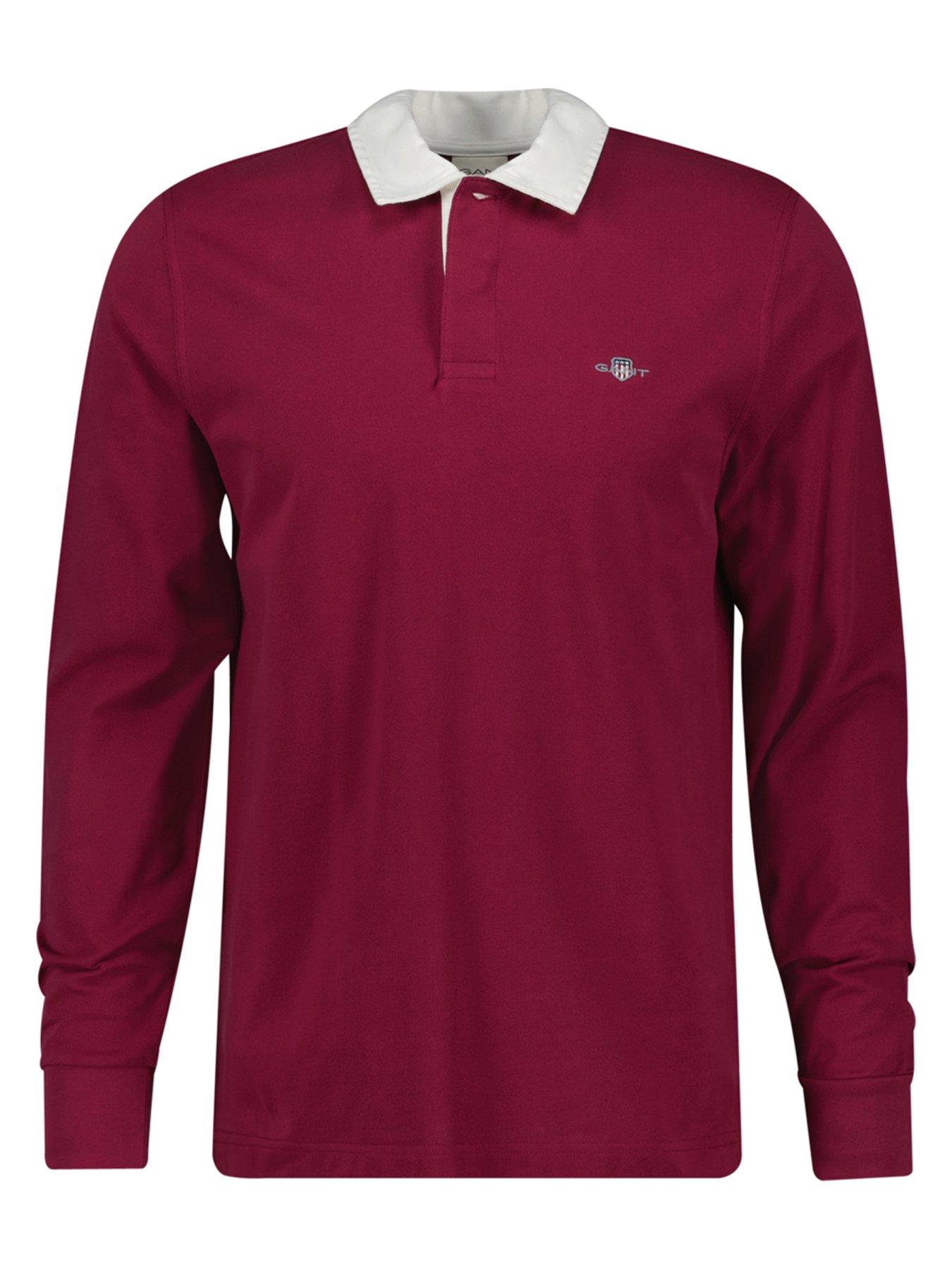 gant-gant-reg-shield-pique-rugger-long-sleeve-polo-shirt-dark-red