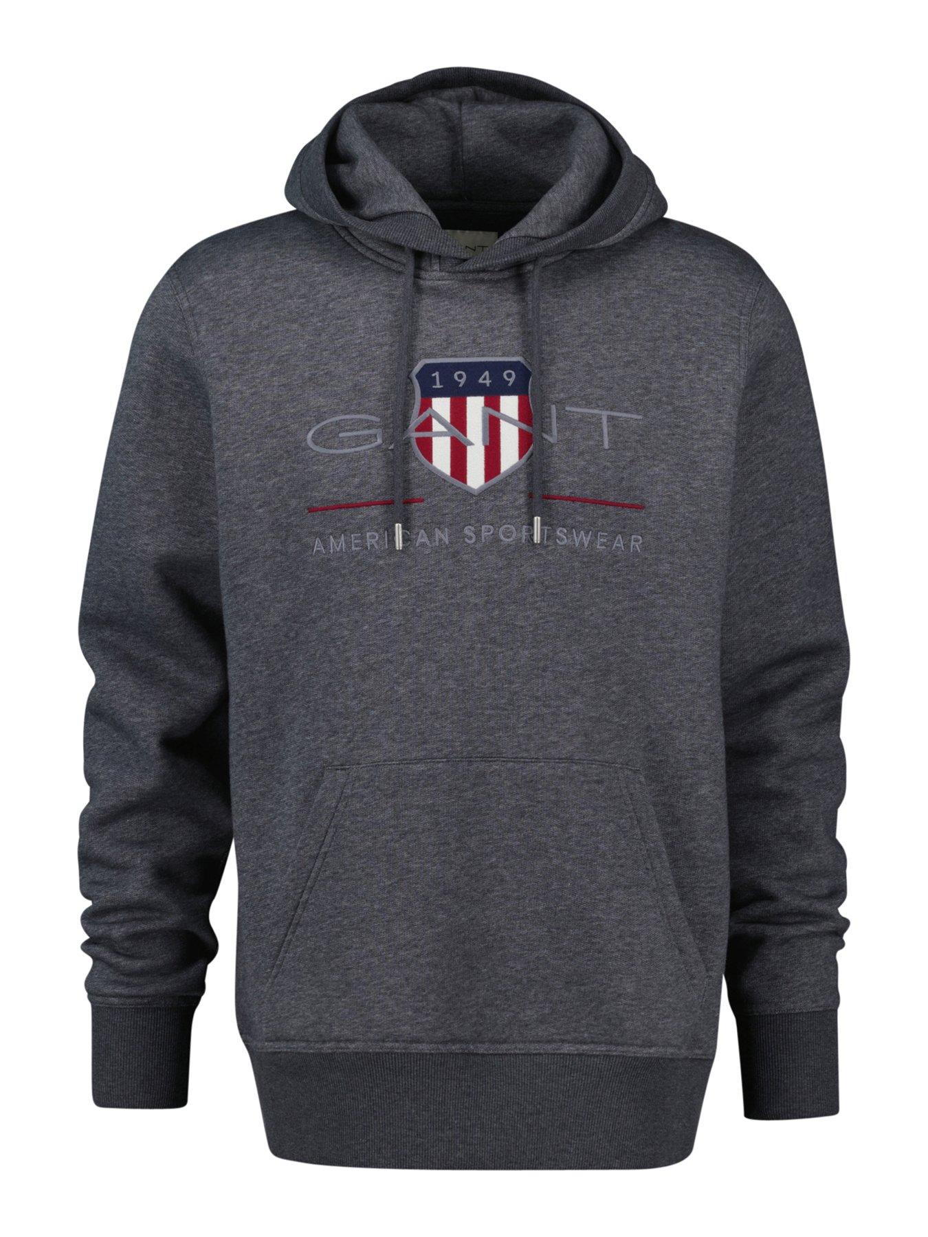 gant-gant-logo-overhead-hoodie-dark-grey