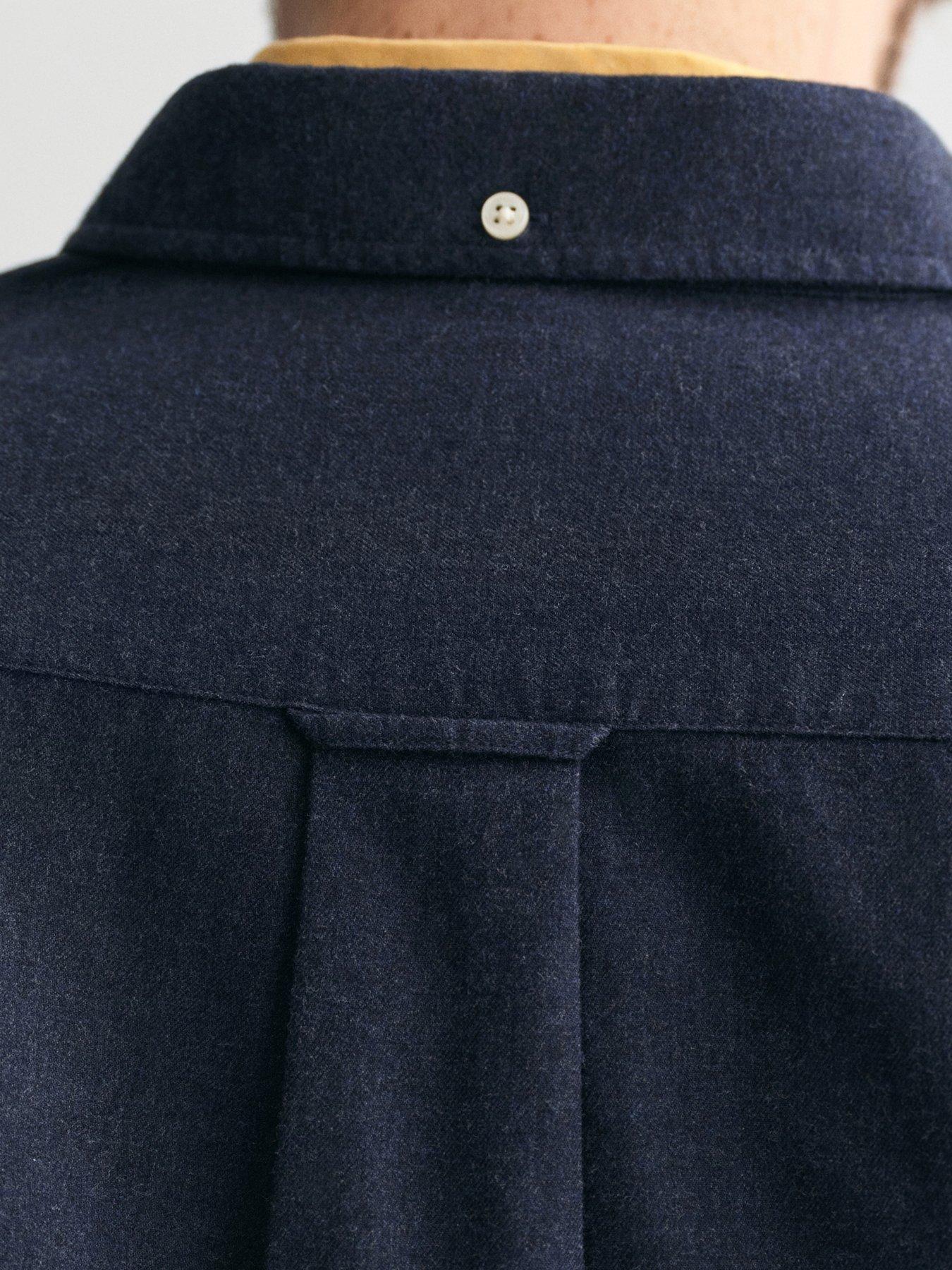 gant-gant-regular-fit-flannel-melange-long-sleeve-shirt-navydetail