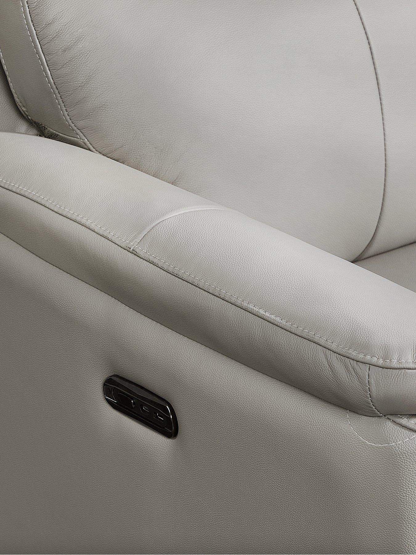 very-home-carson-real-leatherfaux-leather-power-recliner-armchairdetail