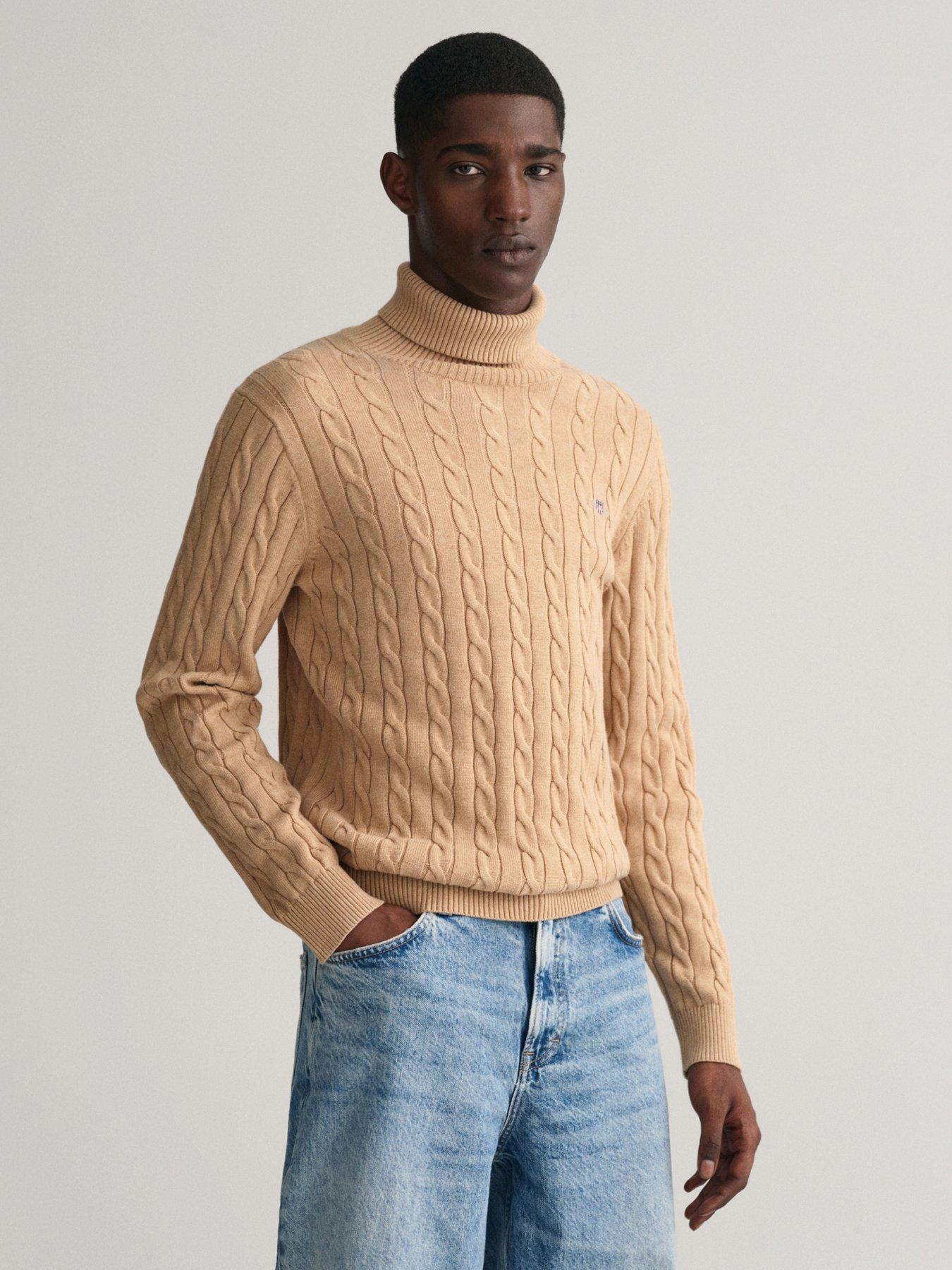 gant-cotton-cable-turtle-neck-knitted-jumper-beige