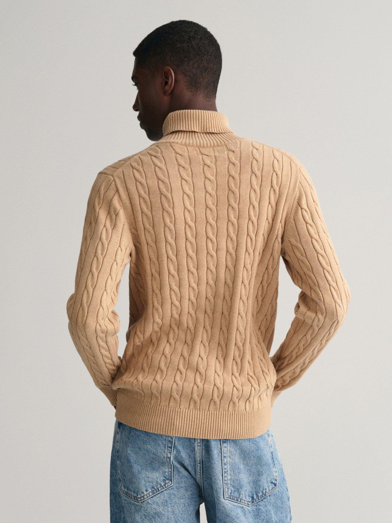 gant-cotton-cable-turtle-neck-knitted-jumper-beigestillFront