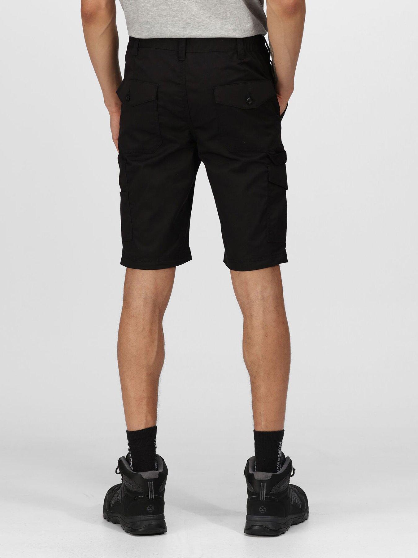 regatta-regatta-professional-workwear-pro-cargo-short-blackstillFront