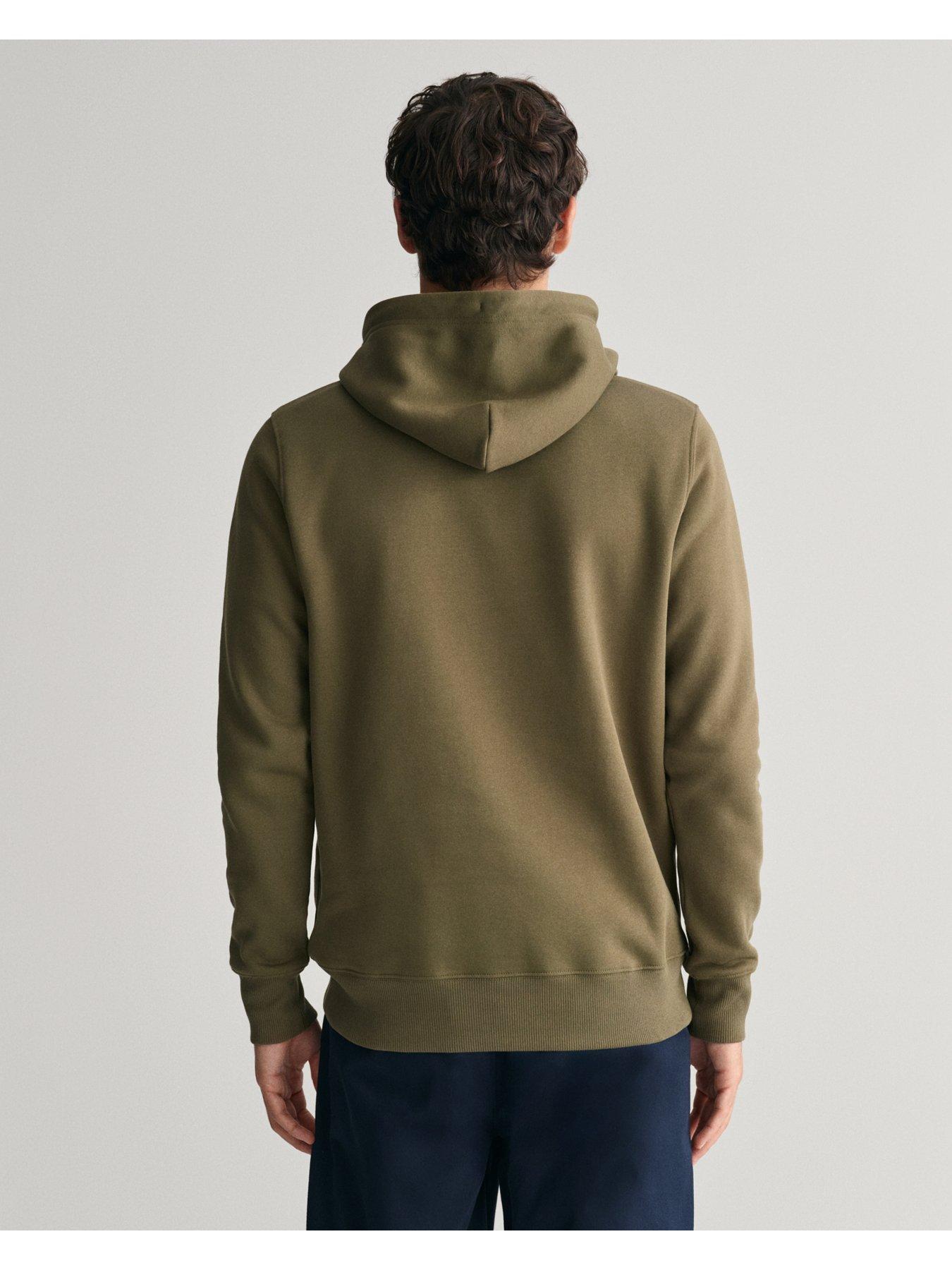 gant-gant-regular-fit-shield-hoodie-greenstillFront