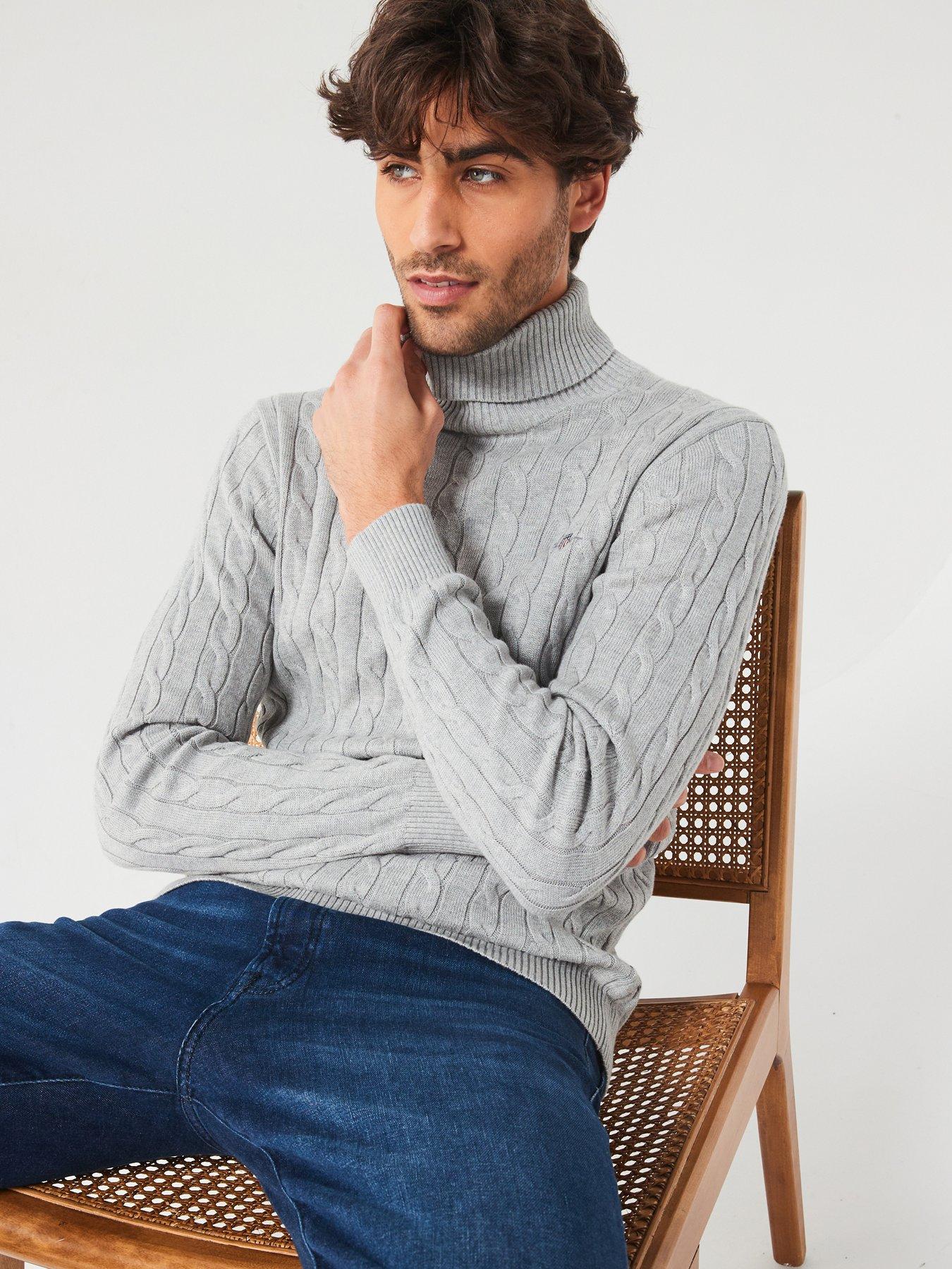 gant-cable-turtle-neck-knitted-jumper-grey