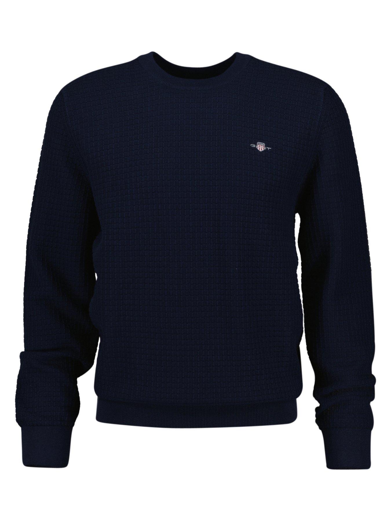 gant-cotton-textured-knitted-jumper-navy