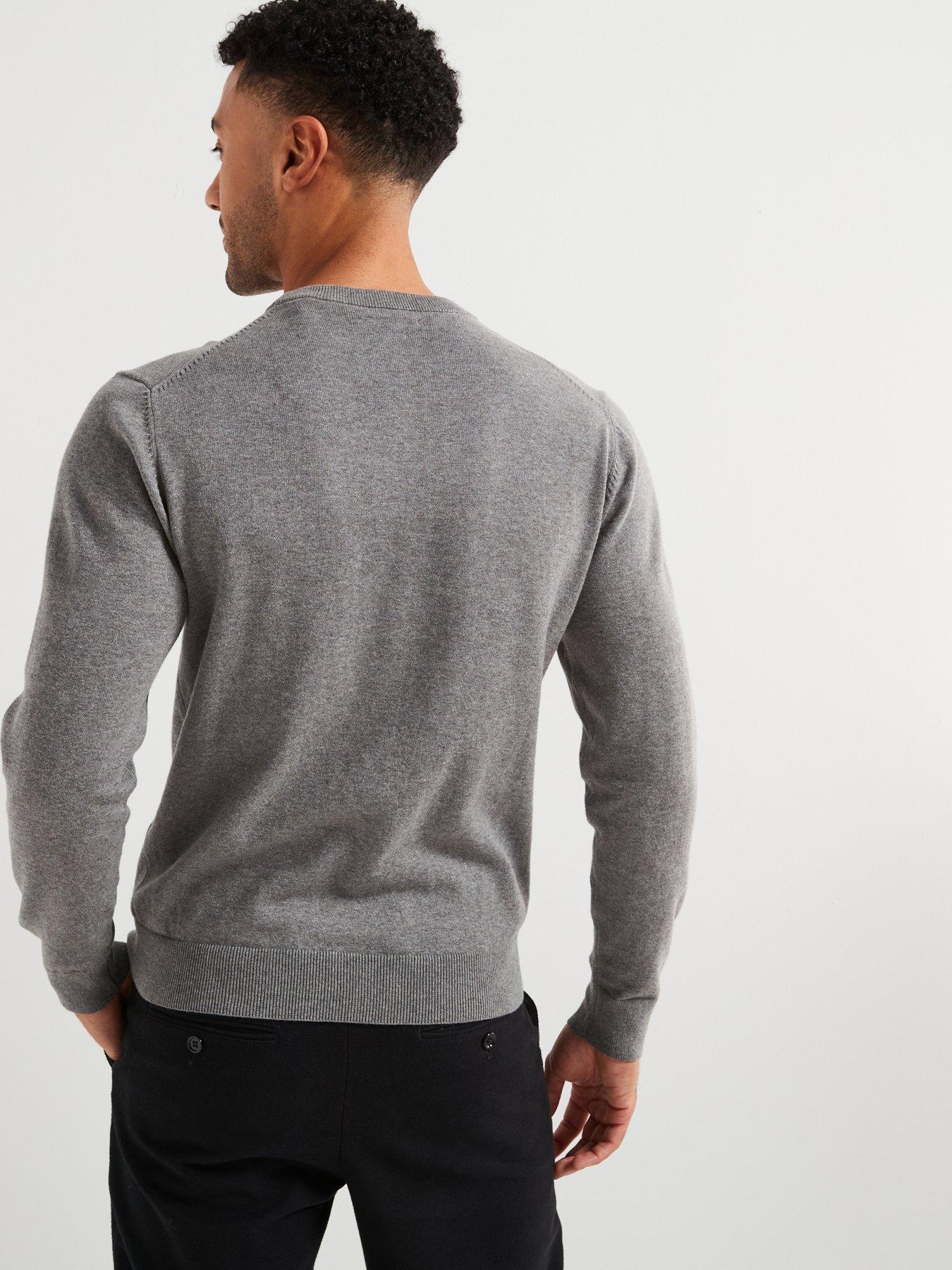 gant-cotton-crew-knitted-jumper-greystillFront