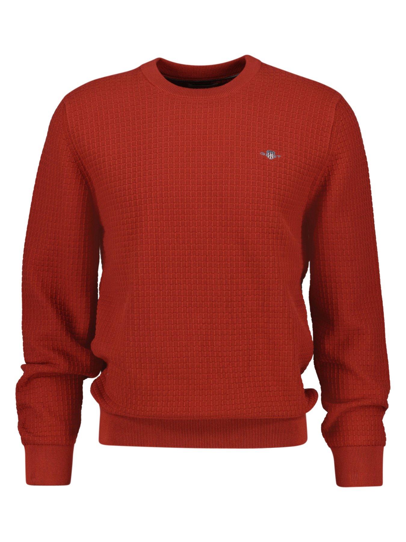 gant-cotton-textured-knitted-jumper-dark-redfront