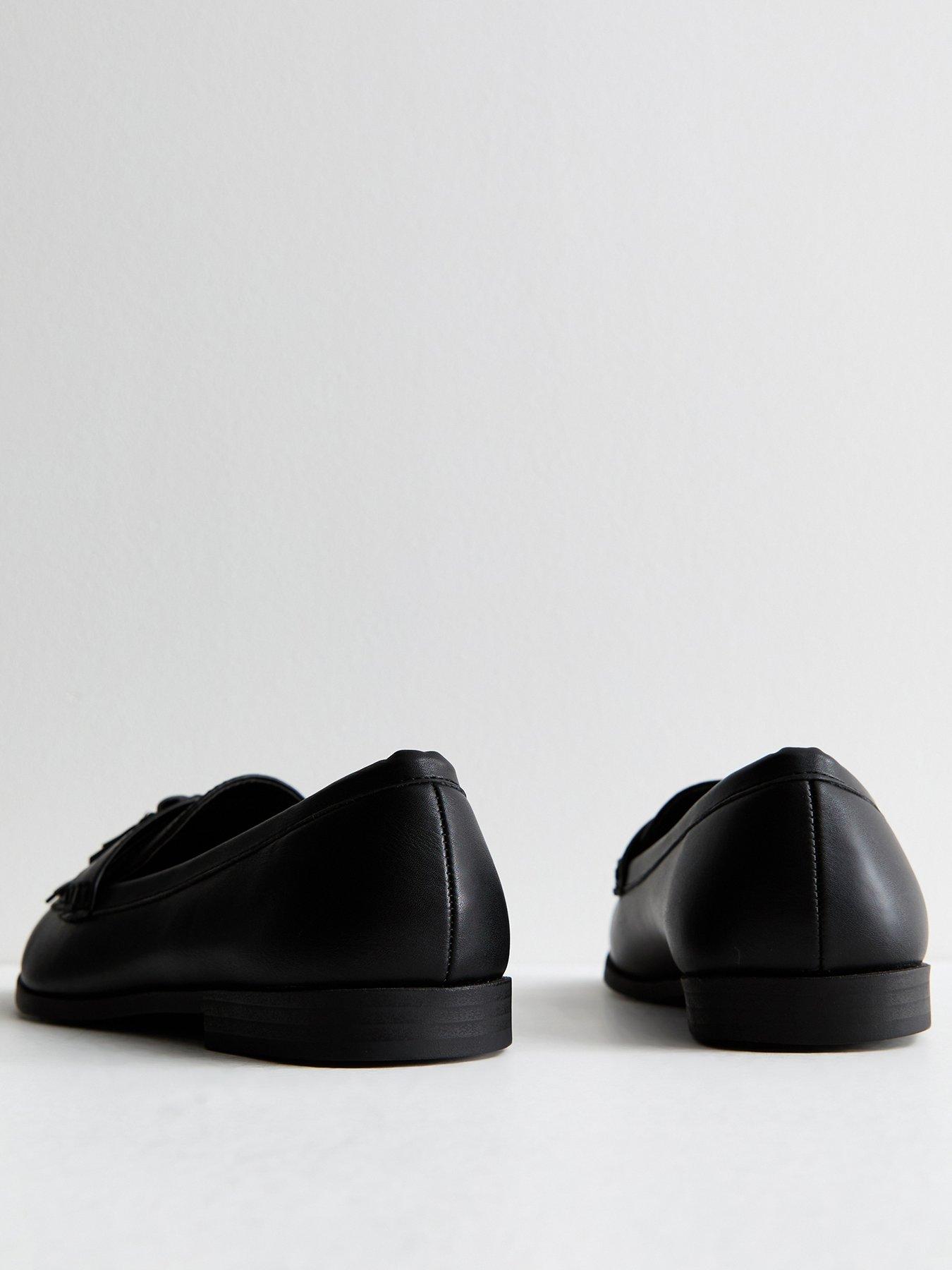 new-look-wide-fit-leather-look-tassel-front-loafers-blackback