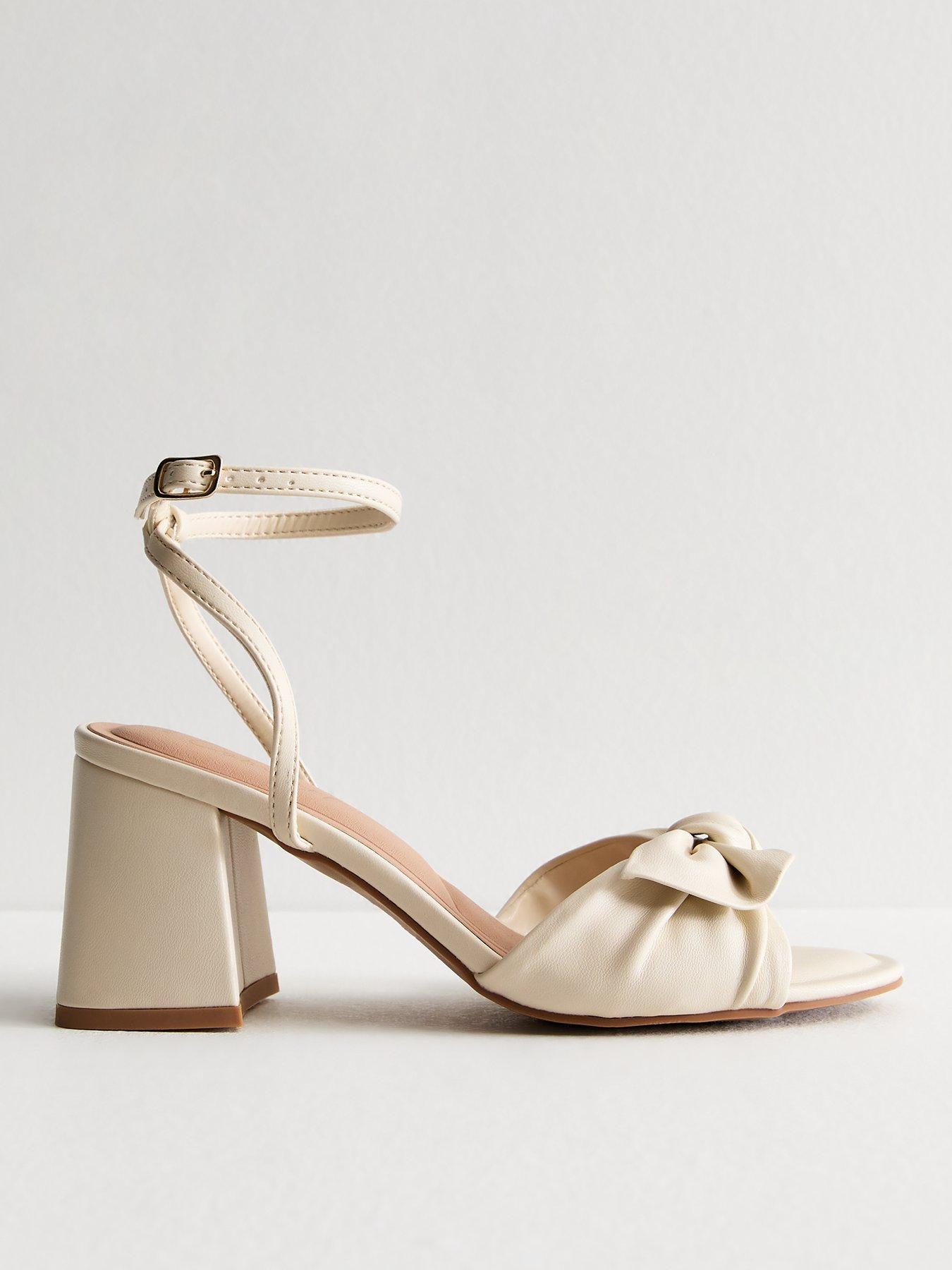 new-look-off-white-leather-look-bow-trim-block-heel-sandals