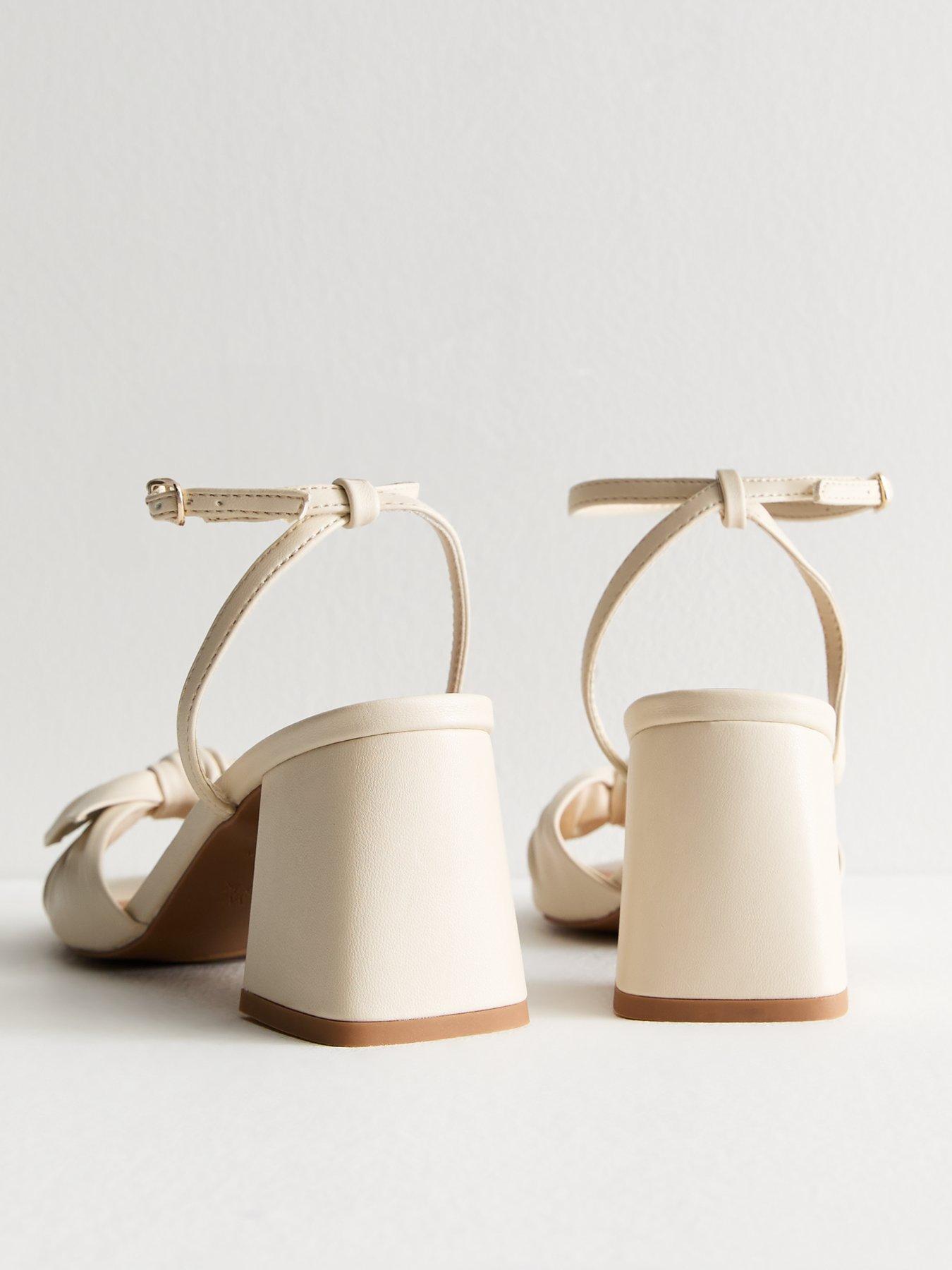 new-look-off-white-leather-look-bow-trim-block-heel-sandalsback