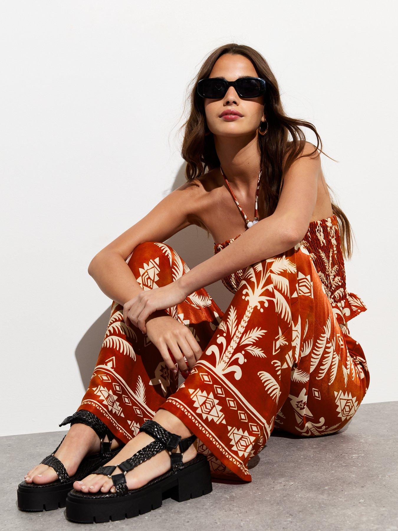 new-look-rust-tropical-print-satin-wide-leg-trousersback