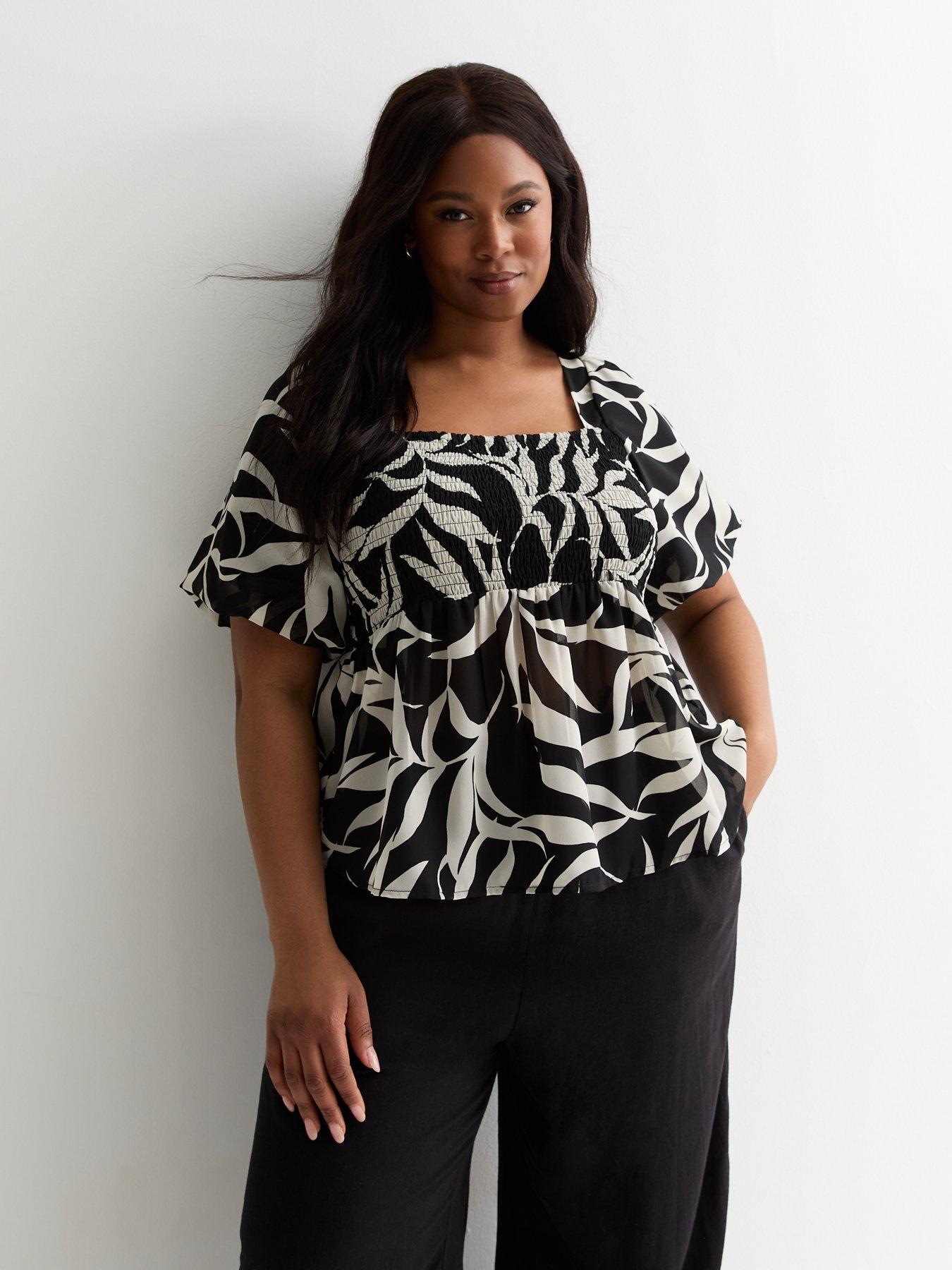 new-look-curves-black-palm-tree-puff-sleeve-top