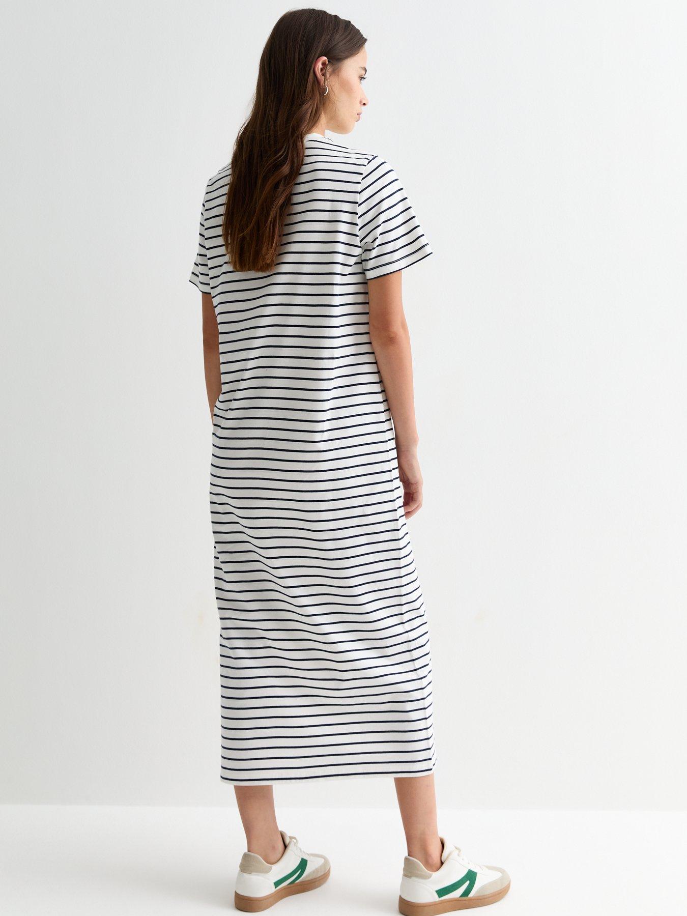 new-look-blue-stripe-cotton-midi-t-shirt-dressstillFront