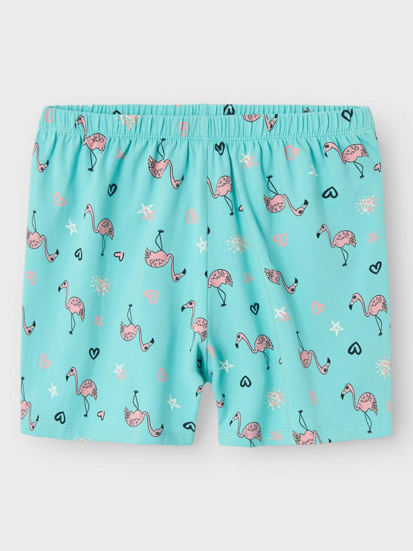 name-it-girls-flamingo-jersey-shorty-pyjamas-pool-blueoutfit