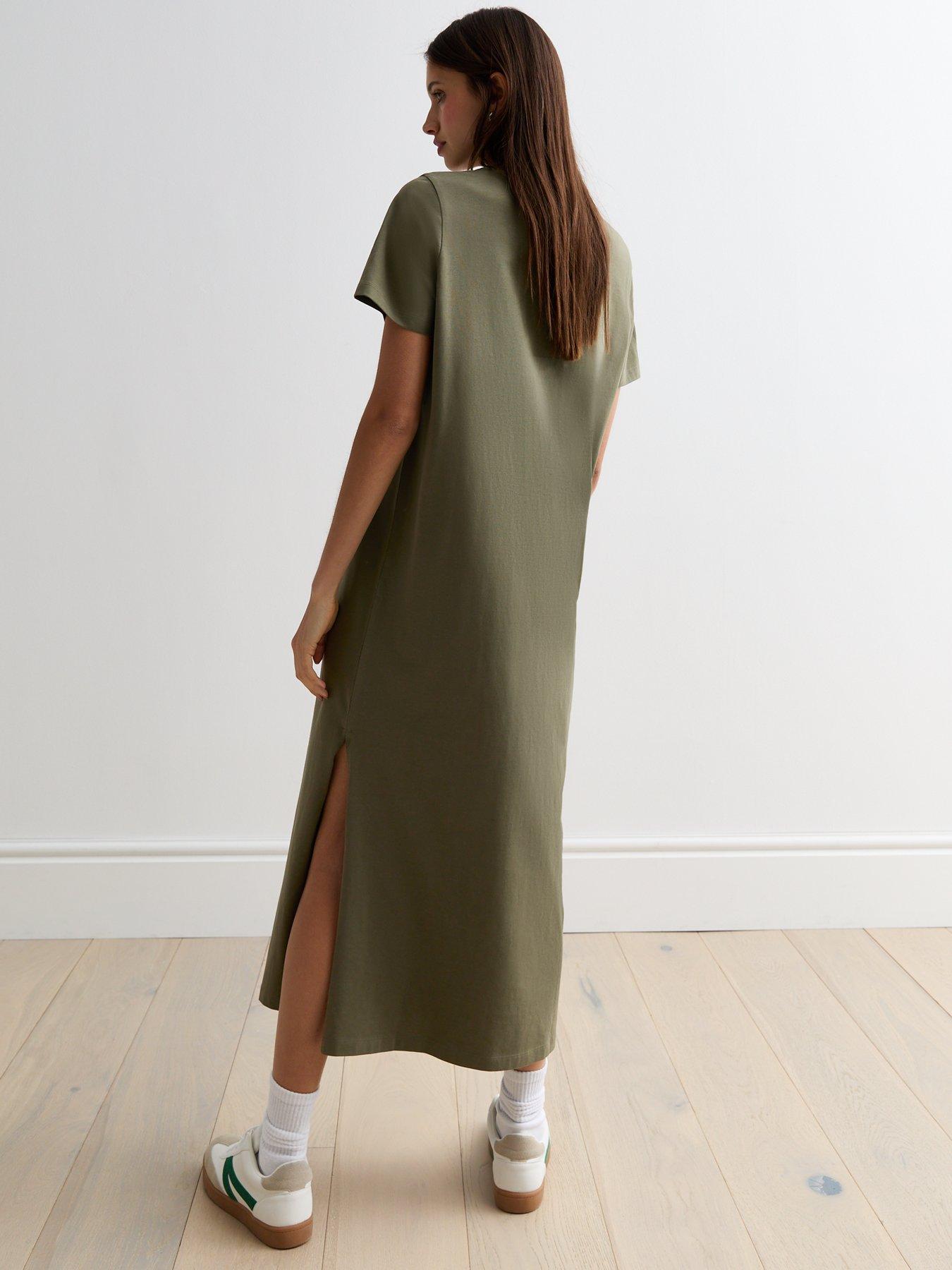 new-look-khaki-cotton-split-hem-midi-t-shirt-dressstillFront