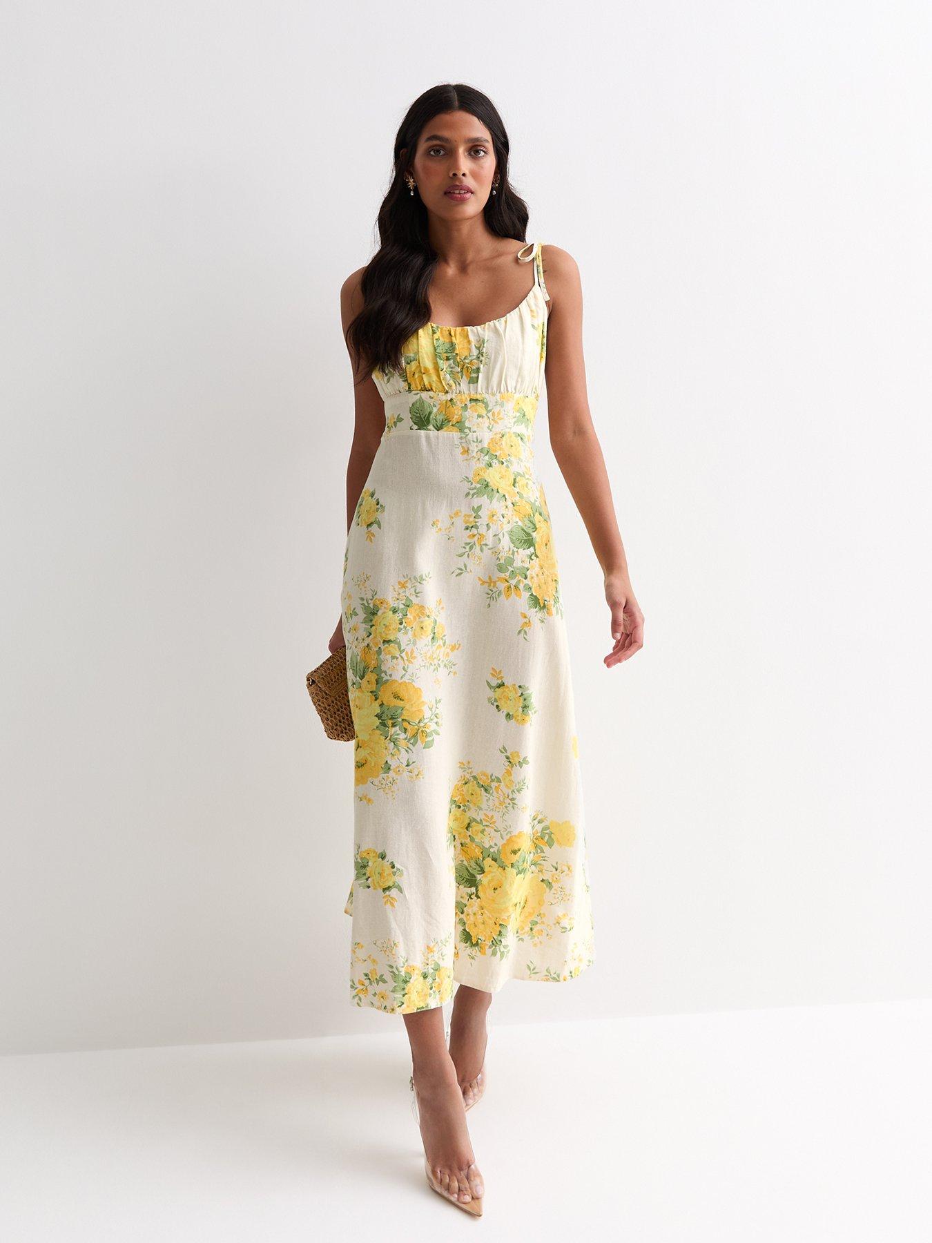 new-look-off-white-floral-tie-strap-midi-dressback