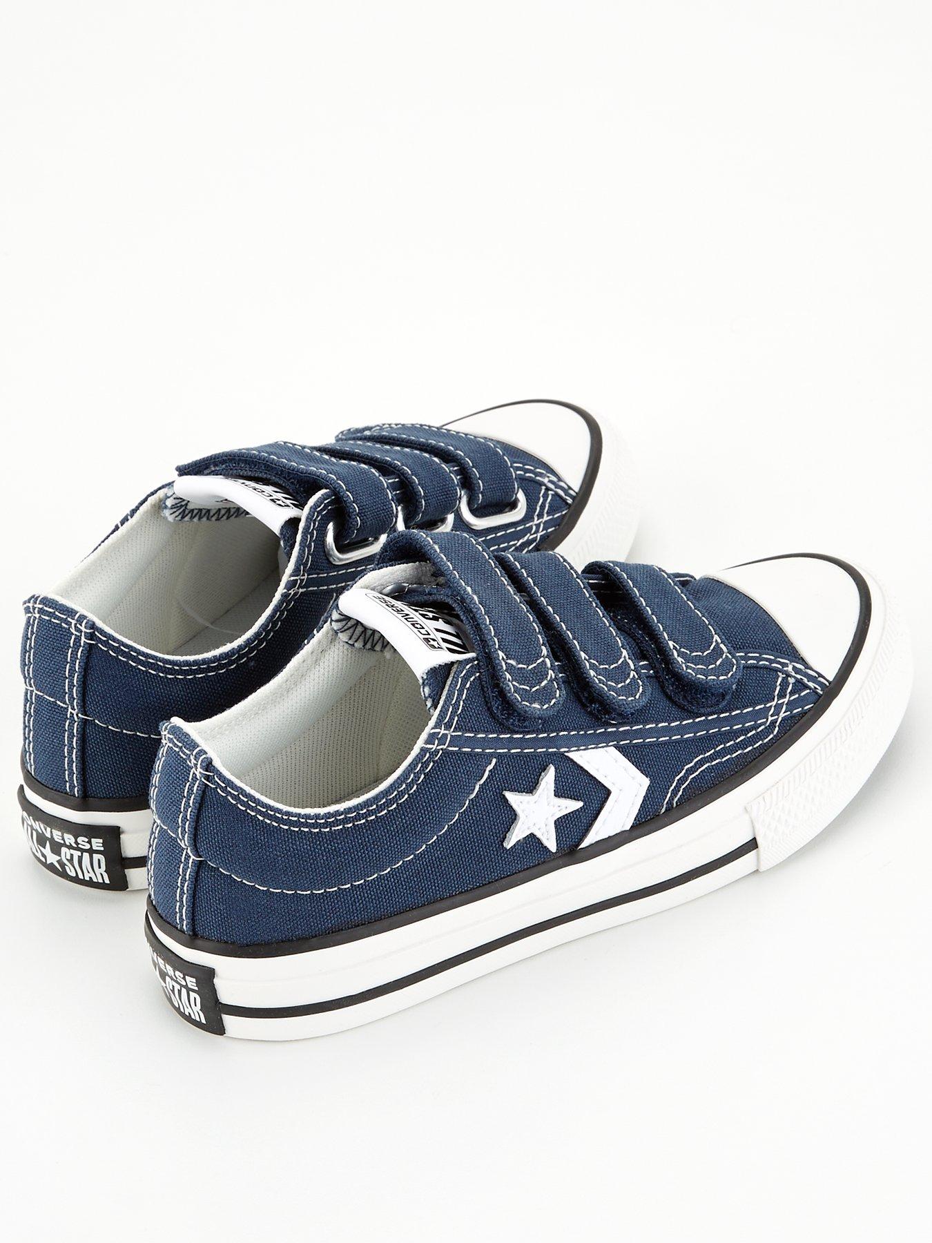 Image 3 of 6 of Converse Kids Star Player 76 Ox Trainers - Navy/Black - Navy/White