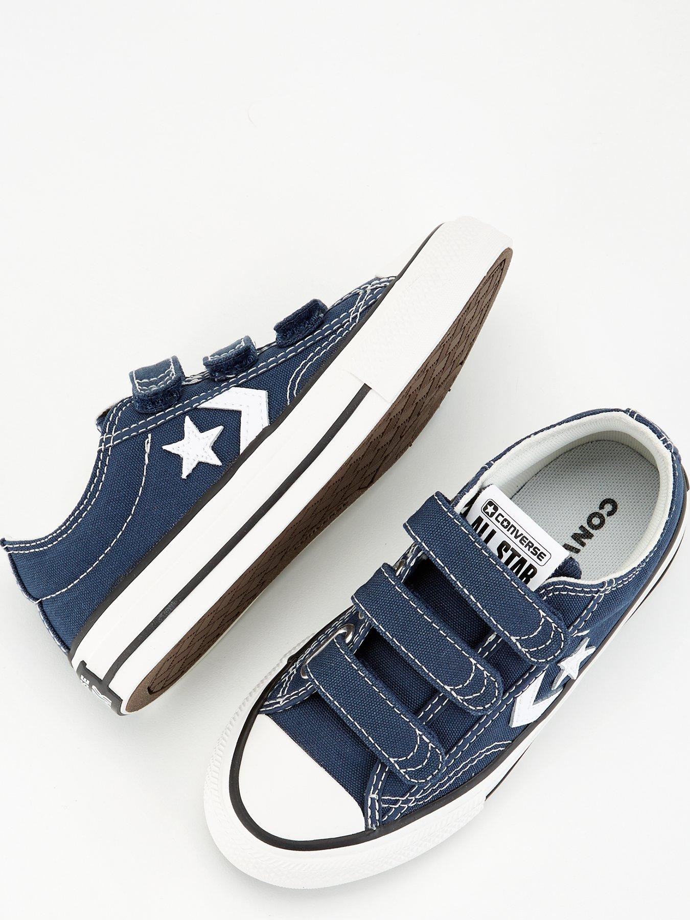 Image 4 of 6 of Converse Kids Star Player 76 Ox Trainers - Navy/Black - Navy/White