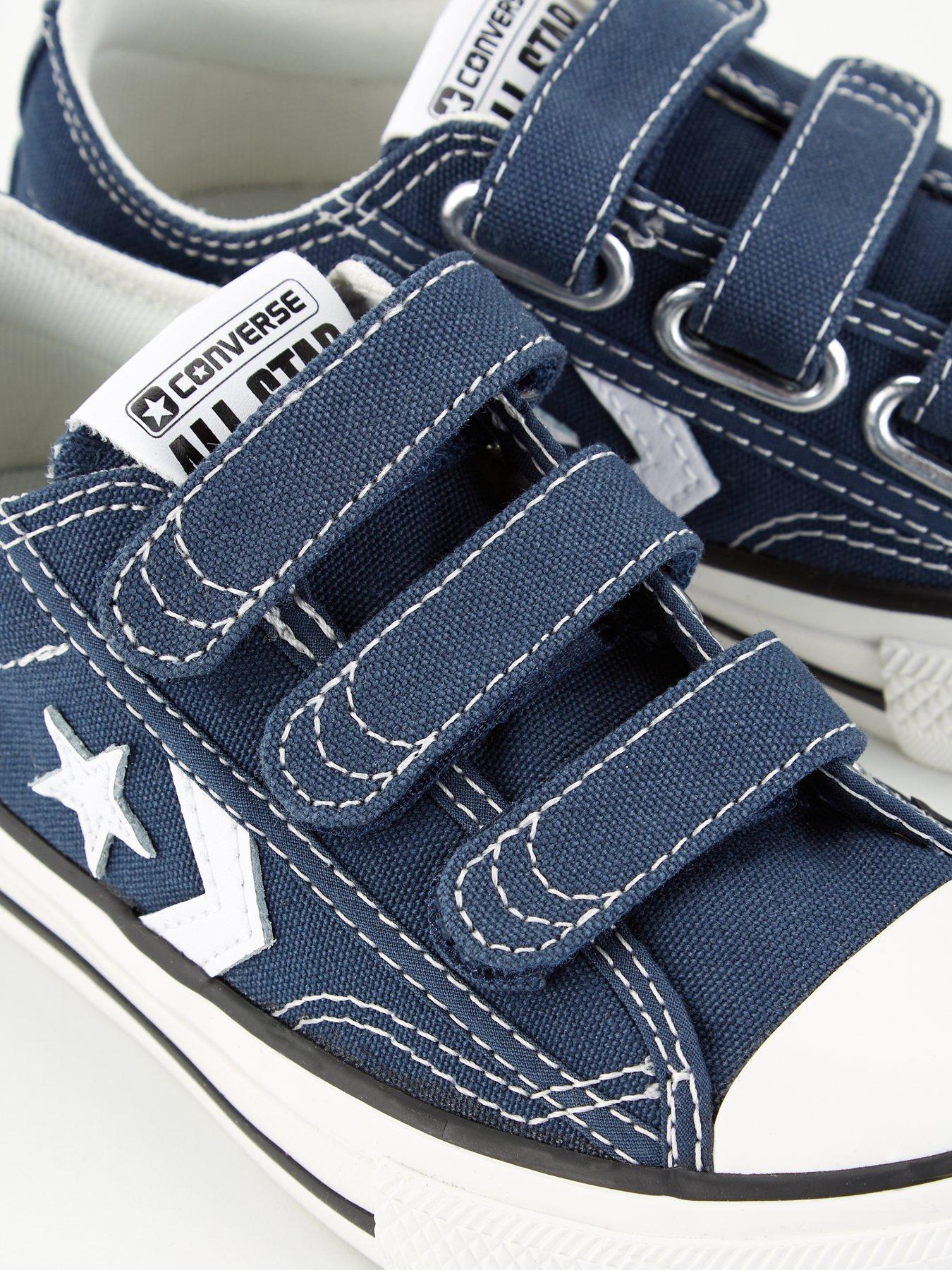 Image 6 of 6 of Converse Kids Star Player 76 Ox Trainers - Navy/Black - Navy/White