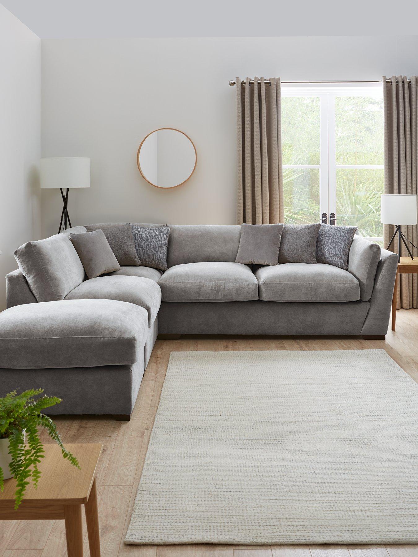 The Very Collection Lexington Left Hand Corner Chaise with Footstool - Made to Order in the UK