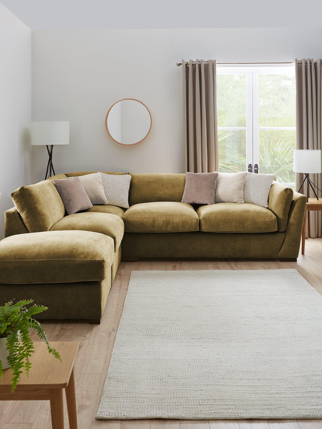 The Very Collection Lexington Left Hand Corner Chaise with Footstool - Made to Order in the UK