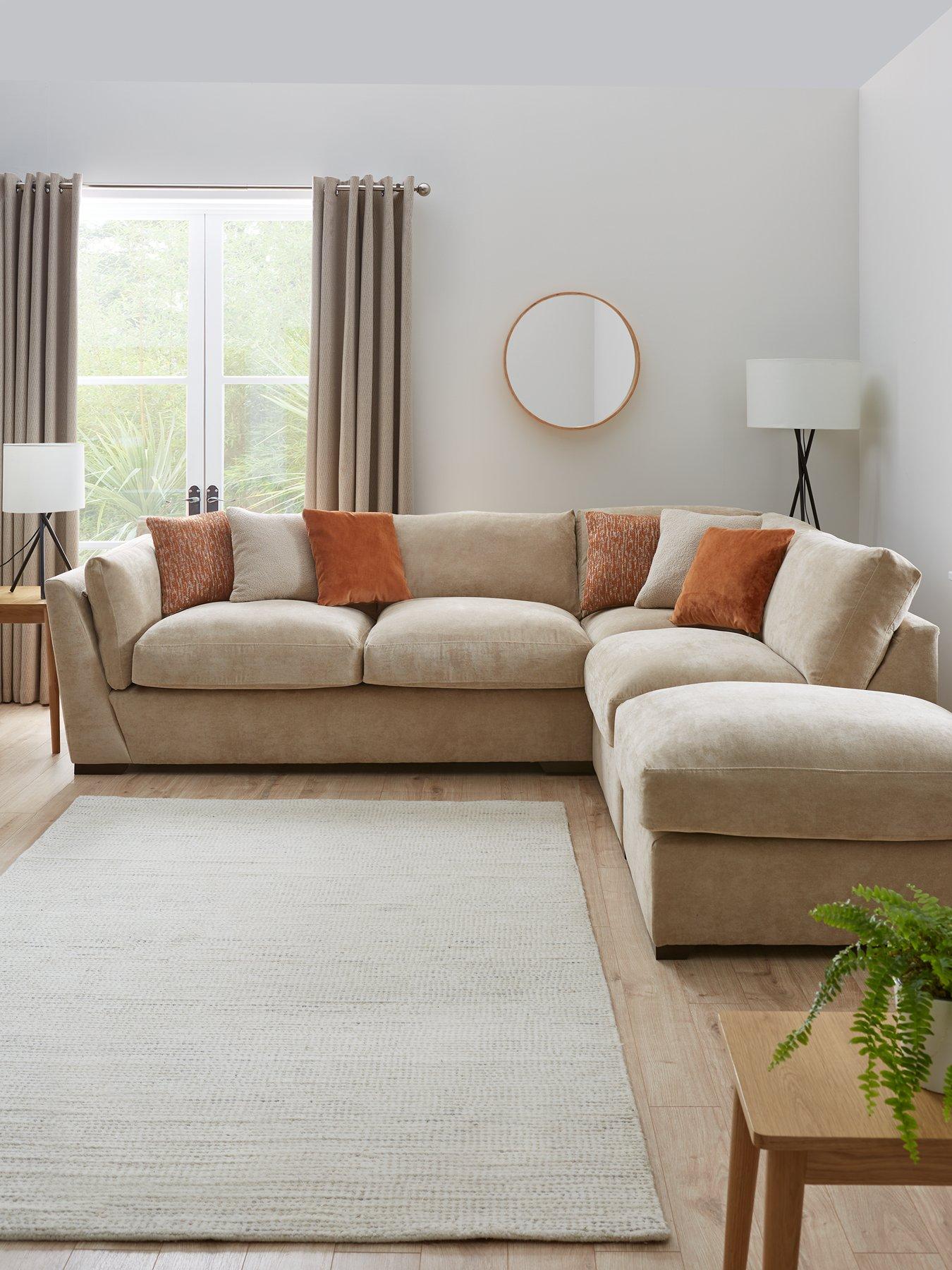 The Very Collection Lexington Right Hand Corner Chaise with Footstool - Made to Order in the UK