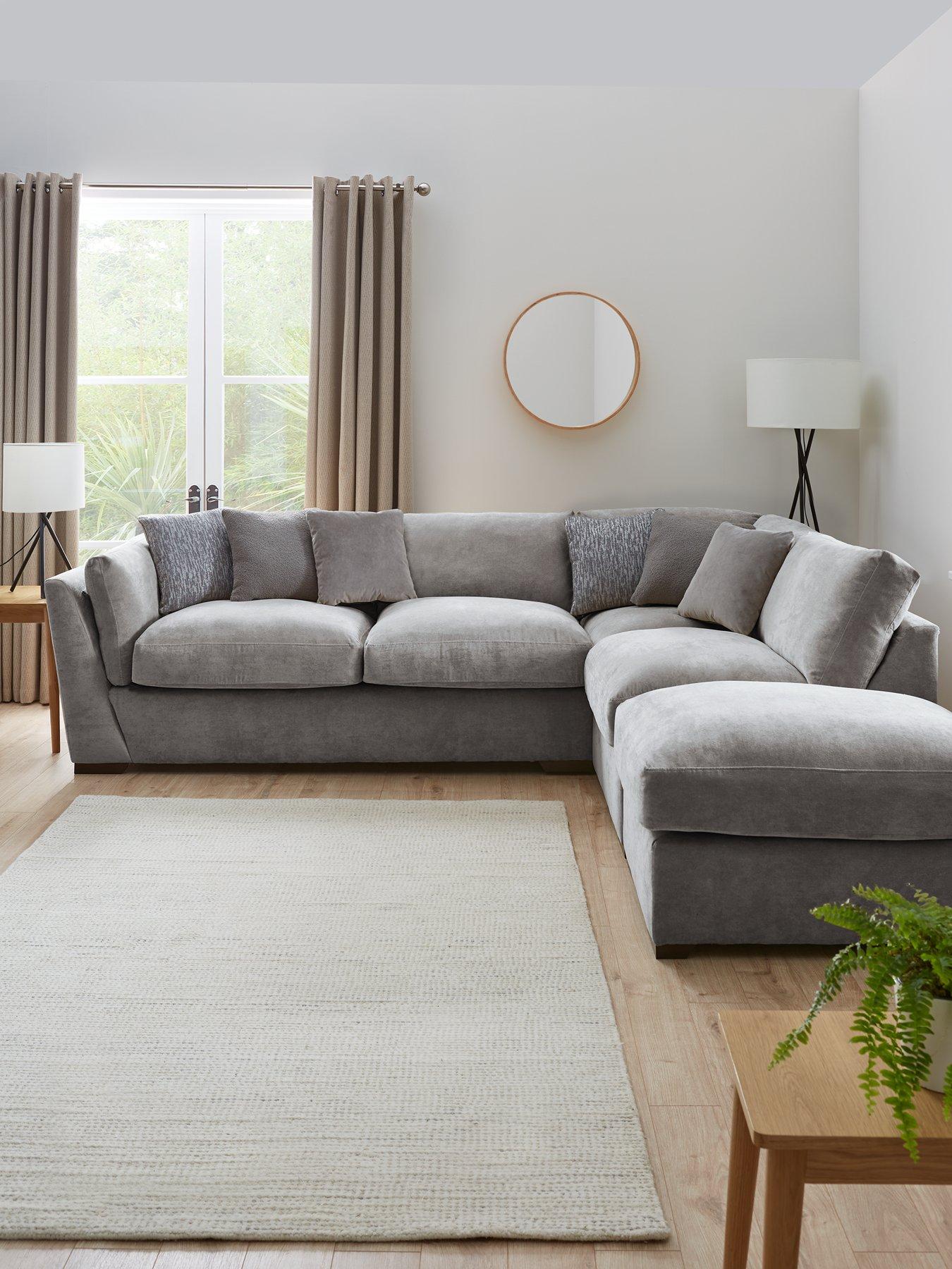 The Very Collection Lexington Right Hand Corner Chaise with Footstool - Made to Order in the UK