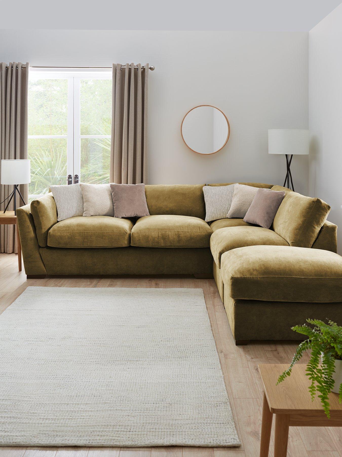 Very Home Lexington Right Hand Corner Chaise with Footstool - Made to Order in the UK