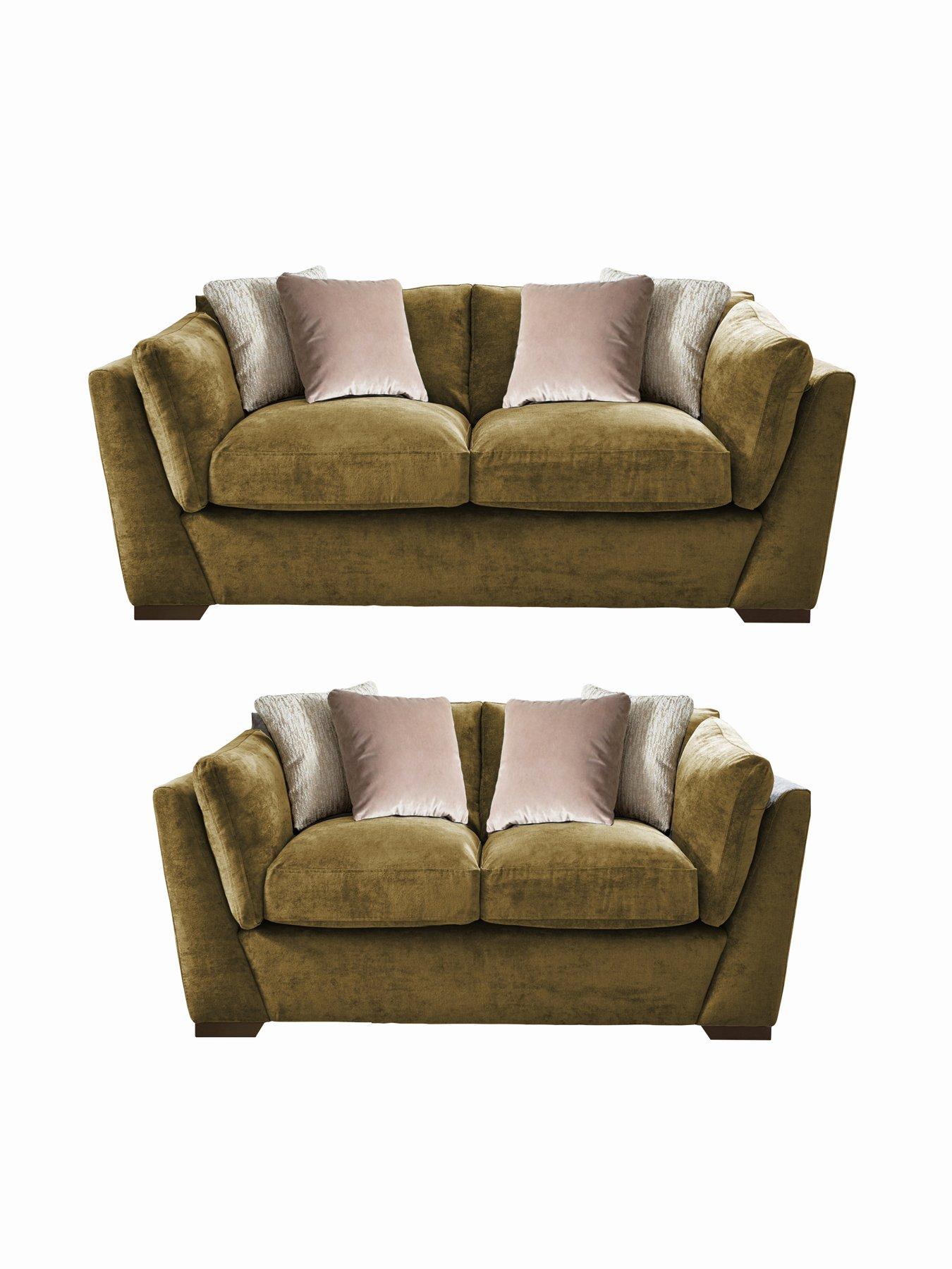 The Very Collection Lexington 3 + 2 Seater Fabric Sofa Set (Buy  &  SAVE!) - Made to Order in the UK