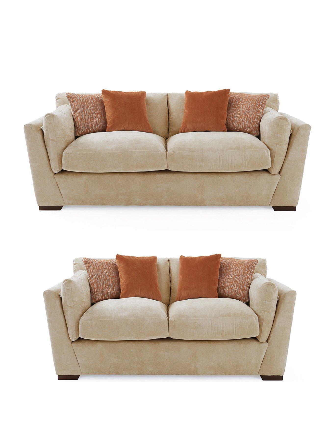 The Very Collection Lexington 3 + 2 Seater Fabric Sofa Set (Buy  &  SAVE!) - Made to Order in the UK