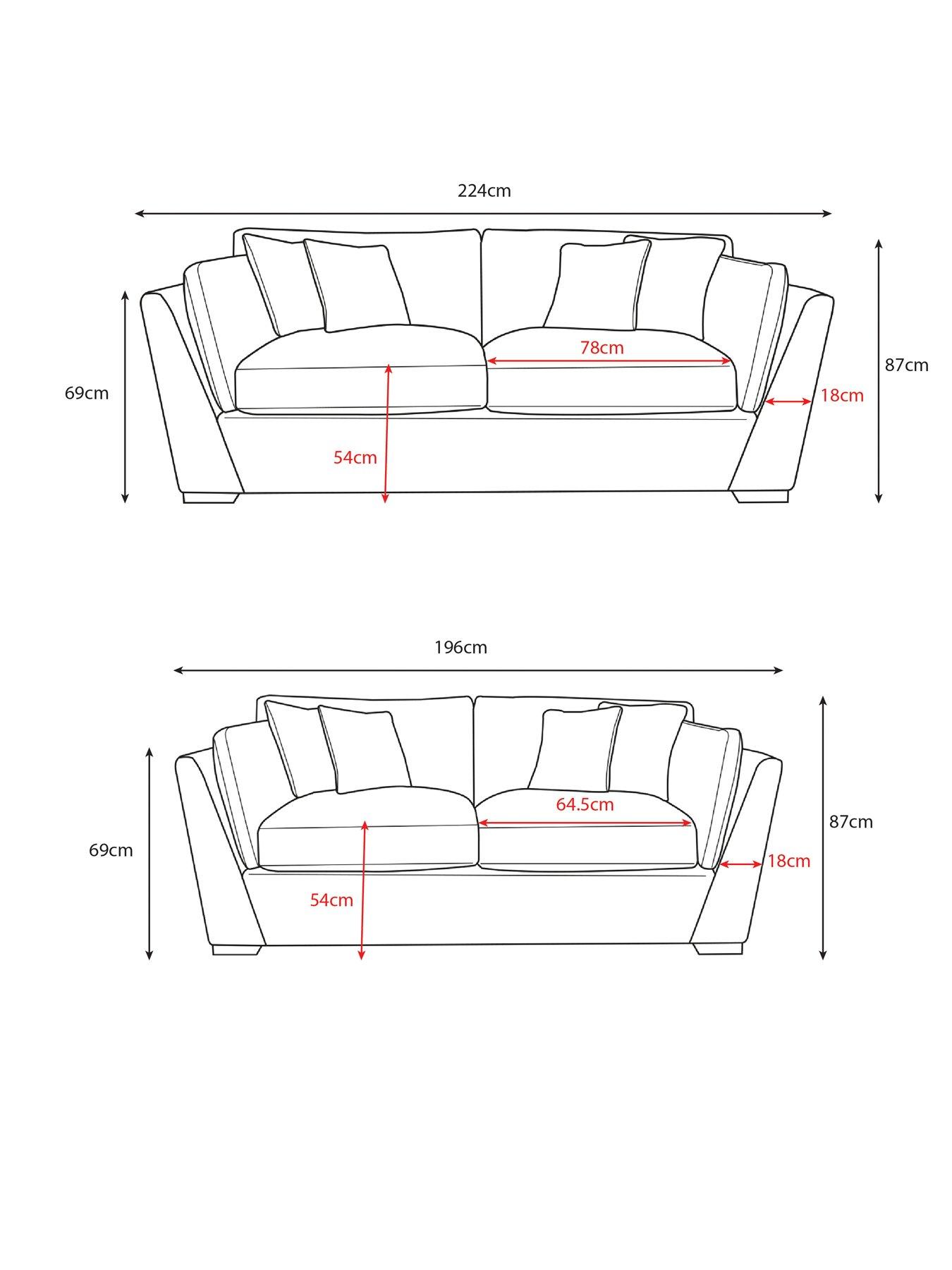 Image 5 of 5 of The Very Collection Lexington 3 + 2 Seater Fabric&nbsp;Sofa Set (Buy &amp; SAVE!)&nbsp;- Made to Order in the UK