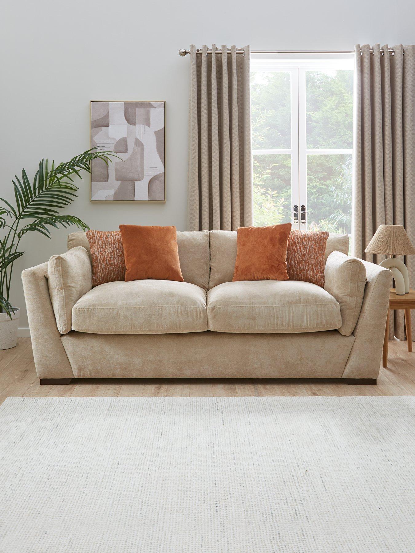 very-home-lexington-3-seater-fabric-sofa