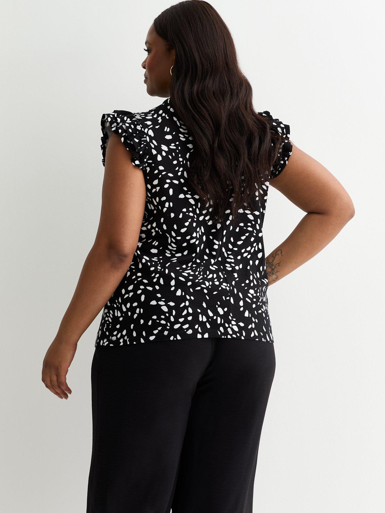 new-look-curves-white-abstract-spot-print-frill-sleeve-t-shirtstillFront