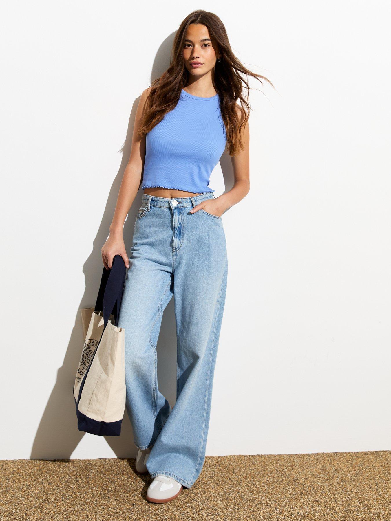 new-look-blue-frill-hem-crop-racer-vestback