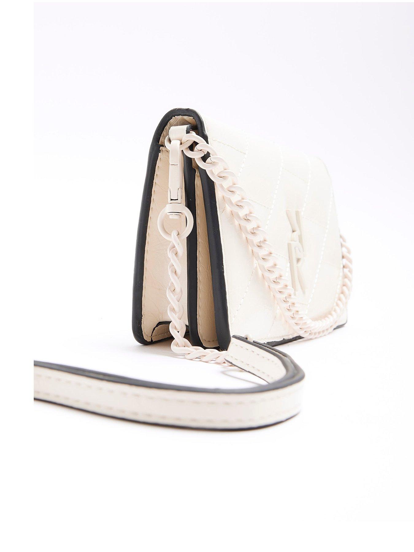 White cross body bag river island hotsell